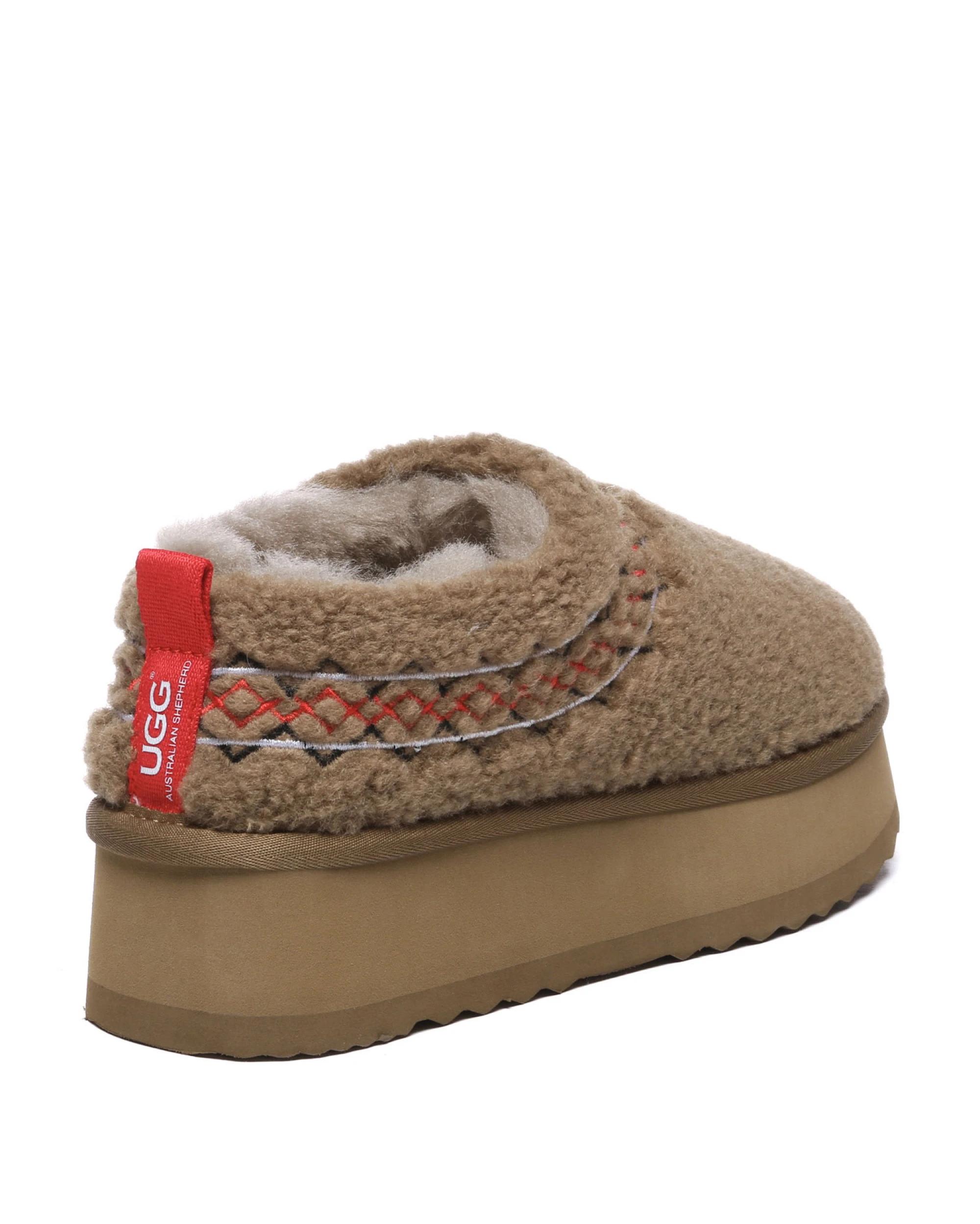 3 Australian Shepherd UGG Womens Madge Platform Slippers BROWN, 3 of 5
