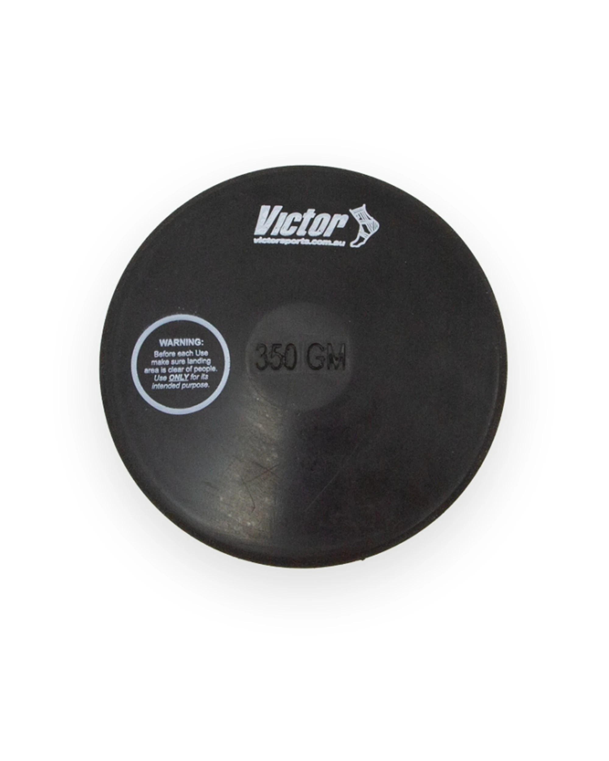 1 Victor Sports Rubber Discus Durable Training Beginner Rubber 350g - Black, 1 of 1