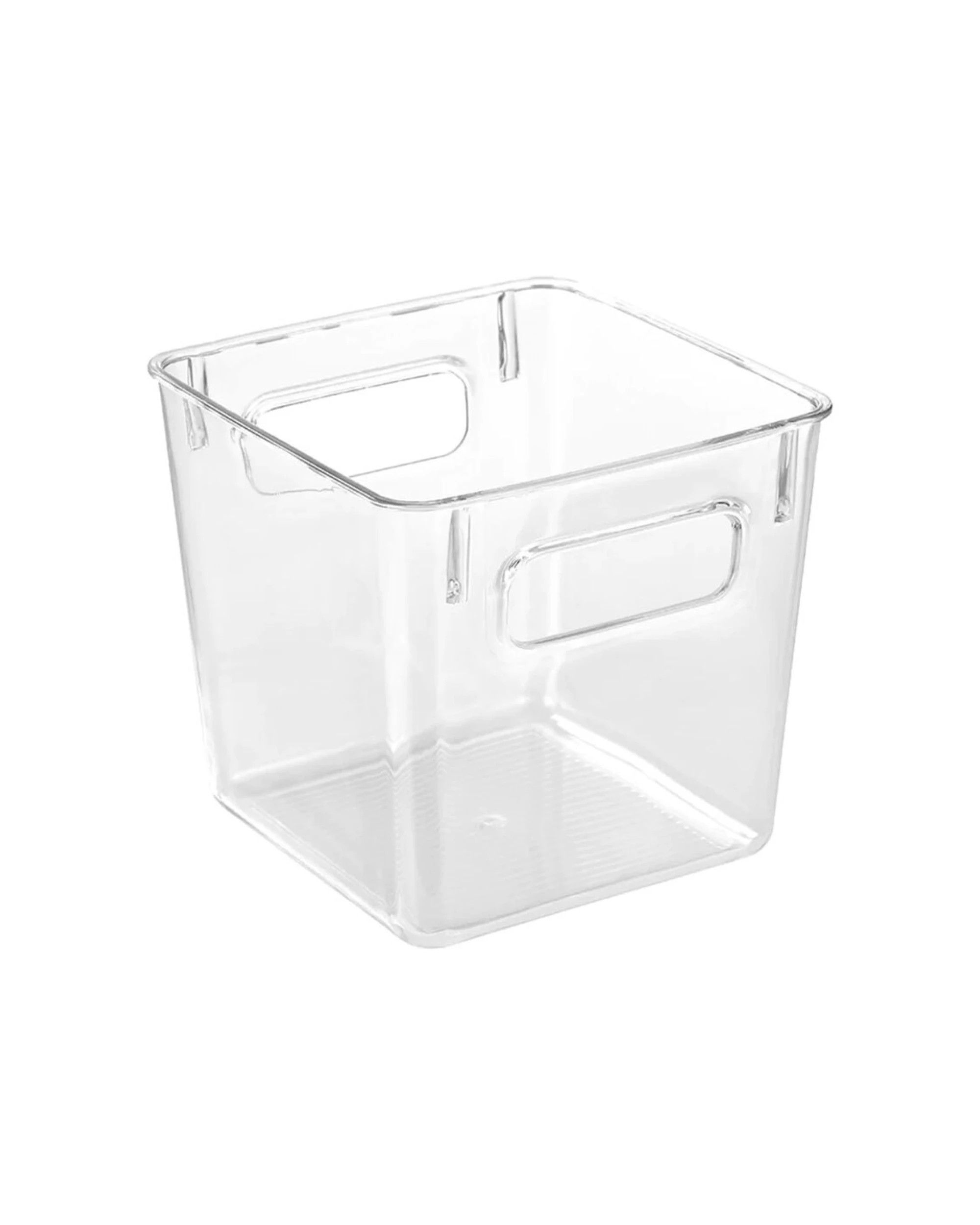3 Boxsweden Crystal Storage Container 15cm Fridge Pantry Organiser Durable Plastic Handles
 - Clear, 3 of 3