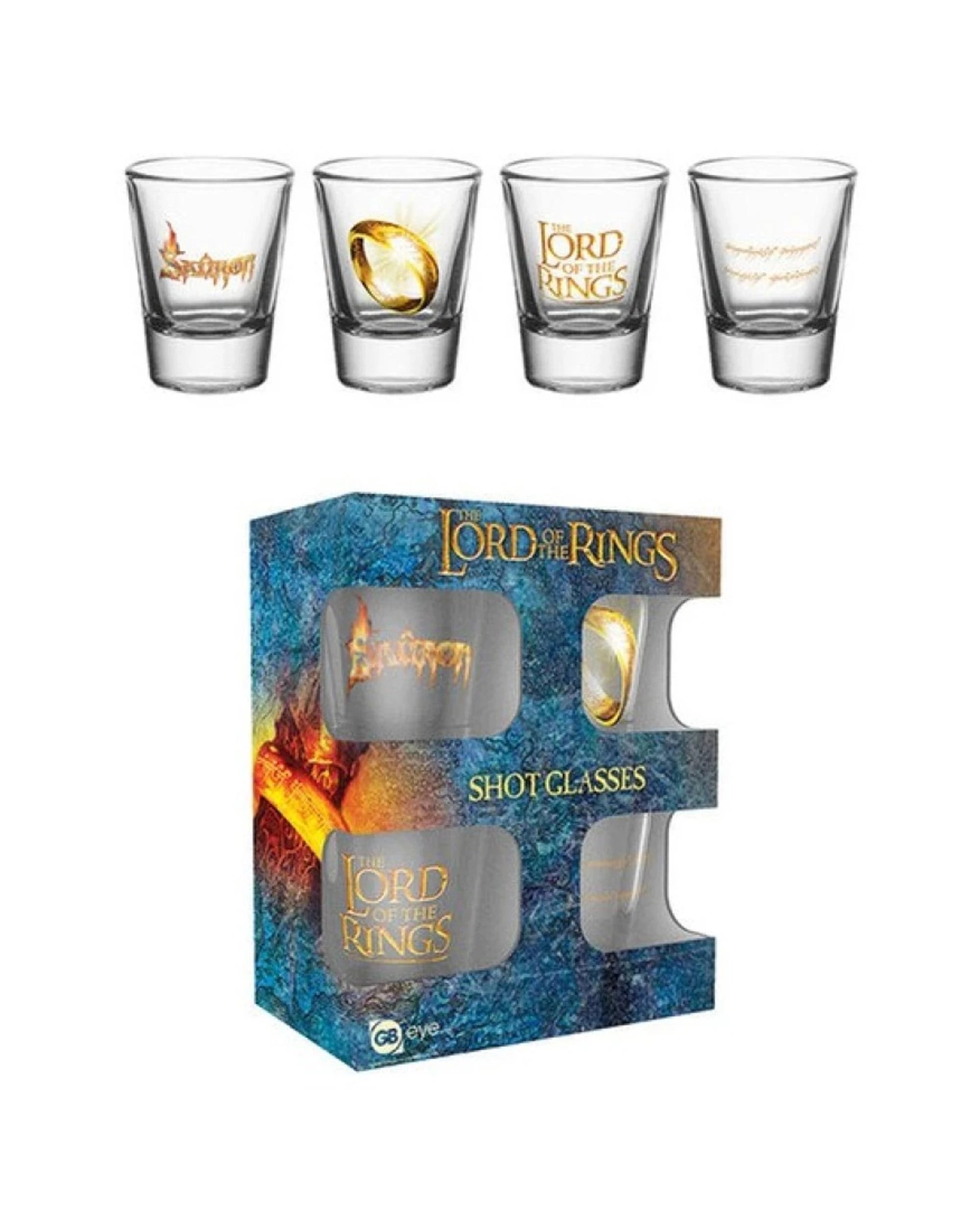 2 The Lord of the Rings Shot Glasses 4 Piece Set, 2 of 3