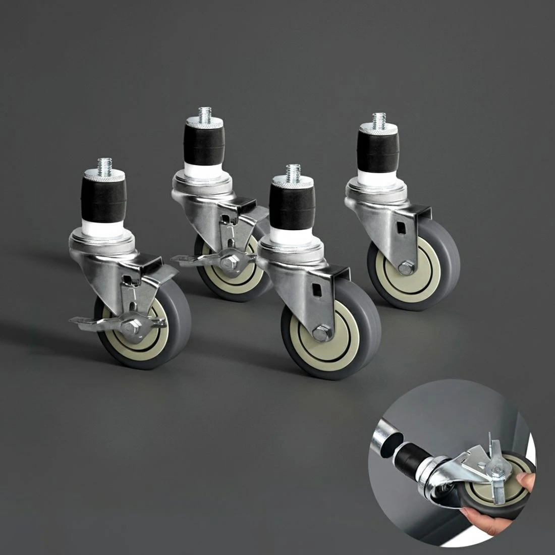 4 Cefito Stainless Steel Sink Bench Kitchen Work Benches Bowl Wheels 304 - Multi, 4 of 4