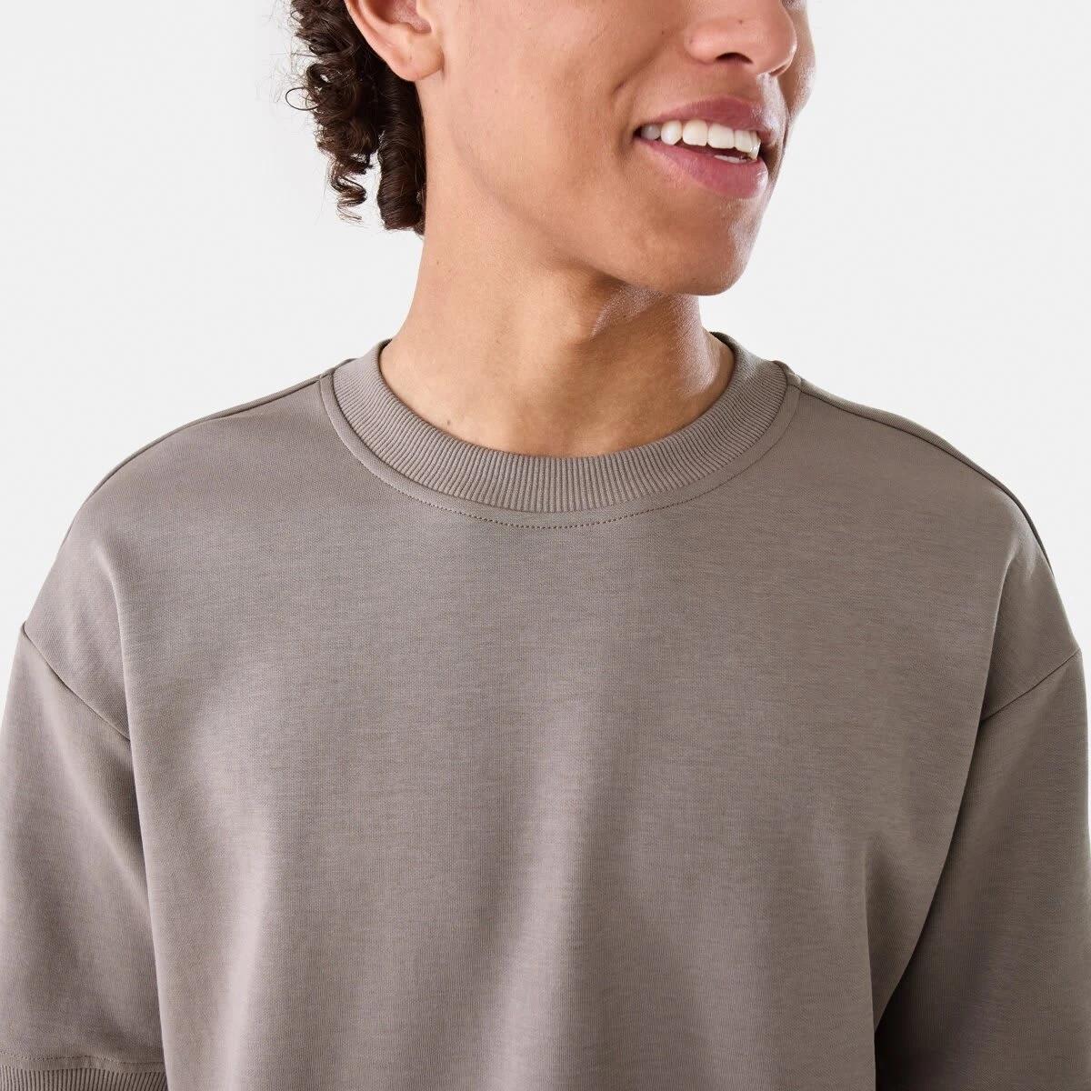6 Oversized Interlock T-shirt DRIFT BROWN, 6 of 7