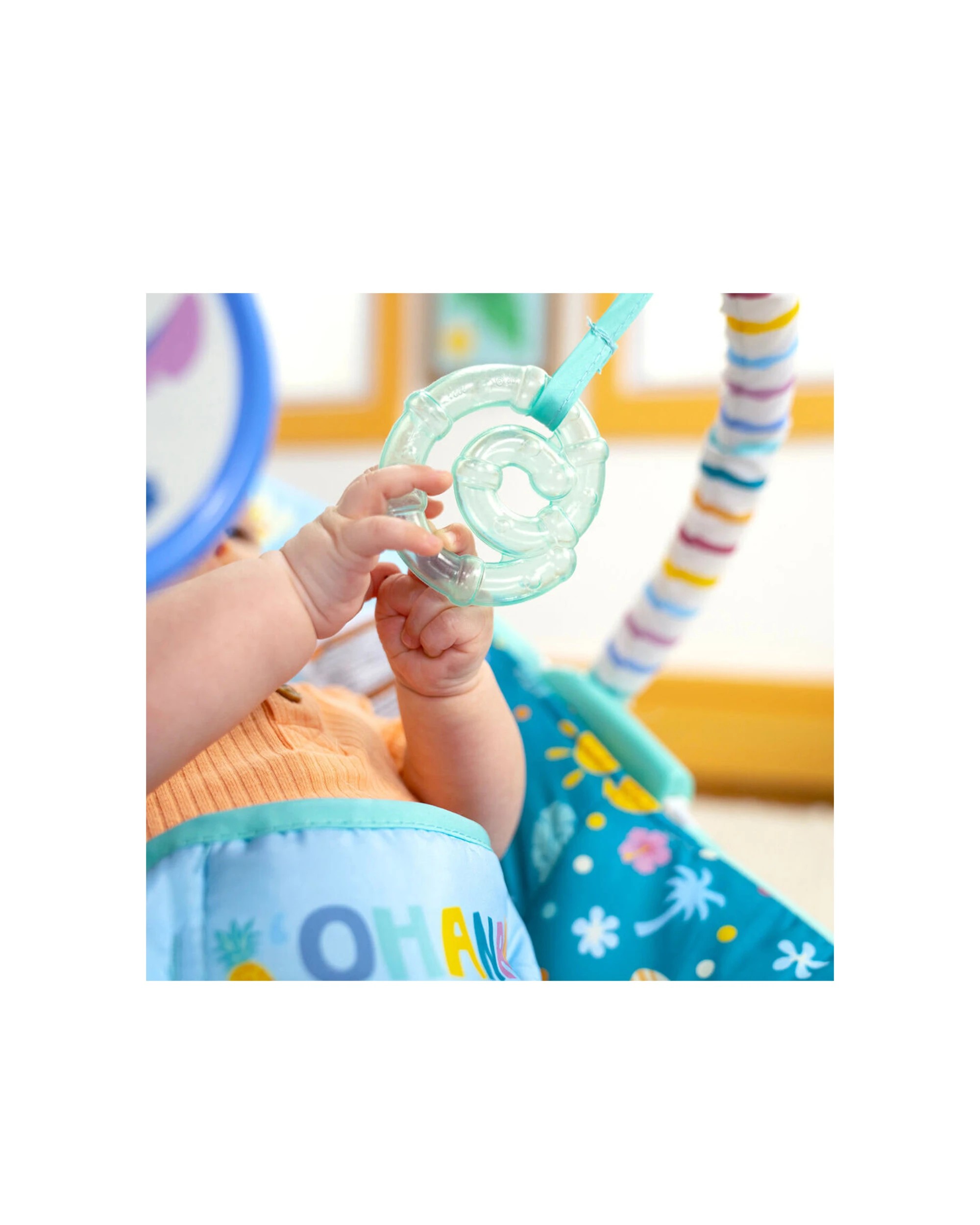 4 Bright Starts Stitch Ohana Paradise Vibrating Baby Bouncer 0-6 Months - Multi, 4 of 6