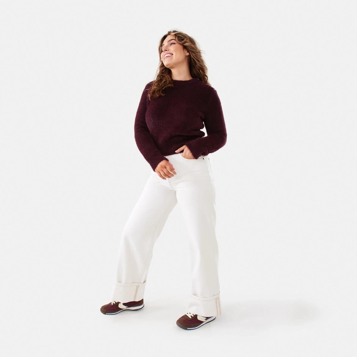 3 Eyelash Jumper Mulberry, 3 of 7