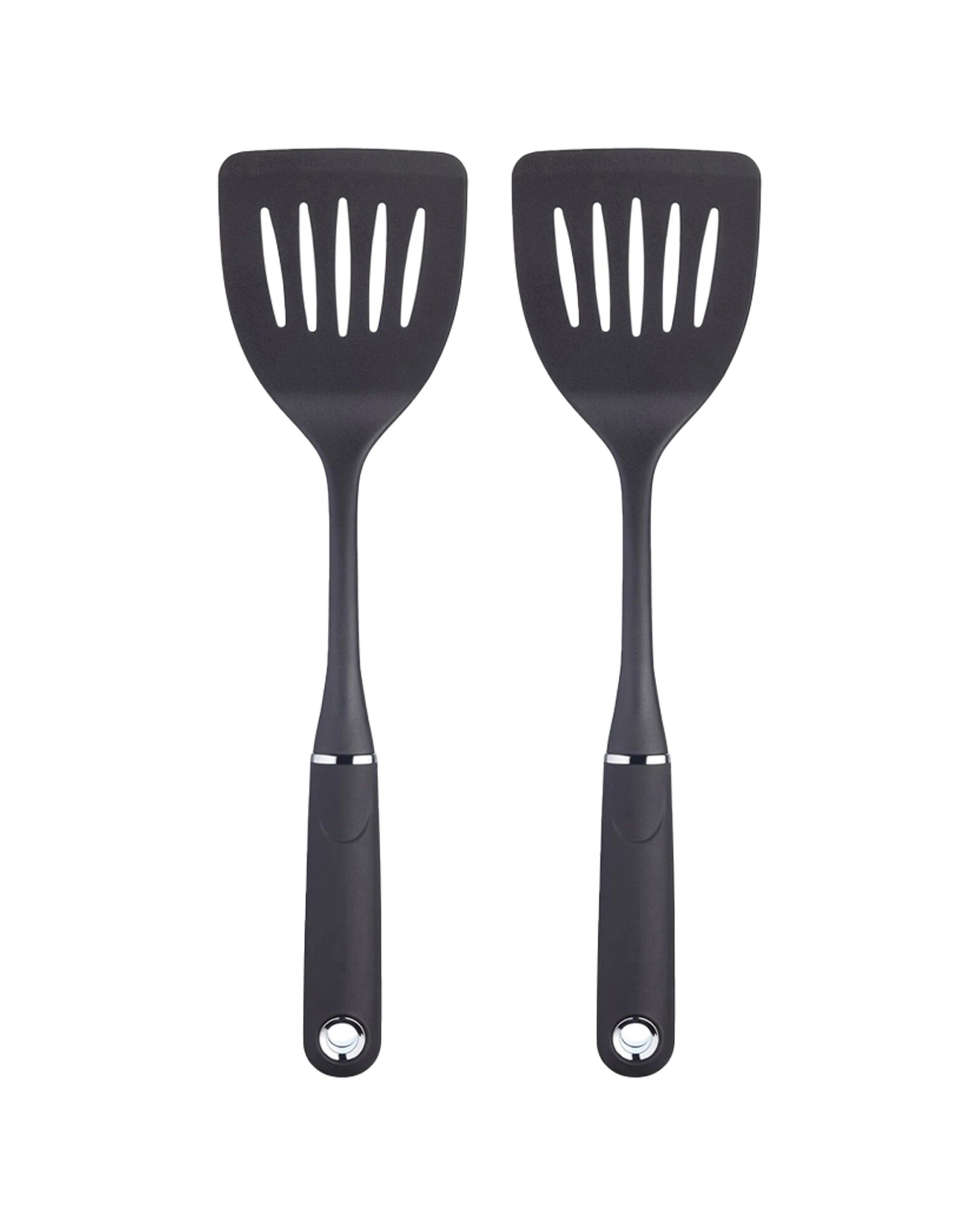 1 Mastercraft 2PK Soft Grip Nylon Slotted Turner 35.5cm - Black, 1 of 1