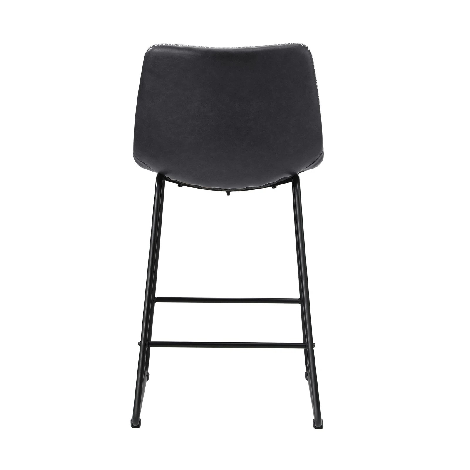 7 Oikiture 4x Bar Stools Kitchen Stool Dining Chairs Metal Leather
 - Grey, 7 of 10