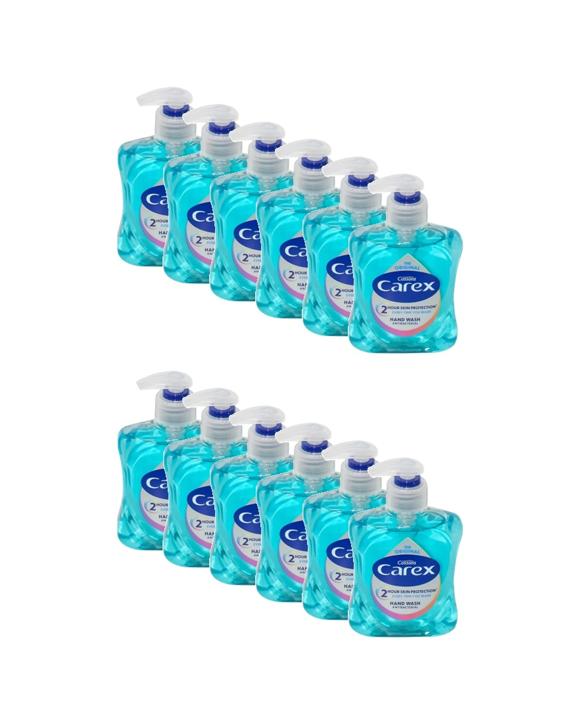 Carex 12PK The Original 2h Protection Antibacterial Liquid Hand Wash 250ml - Blue
