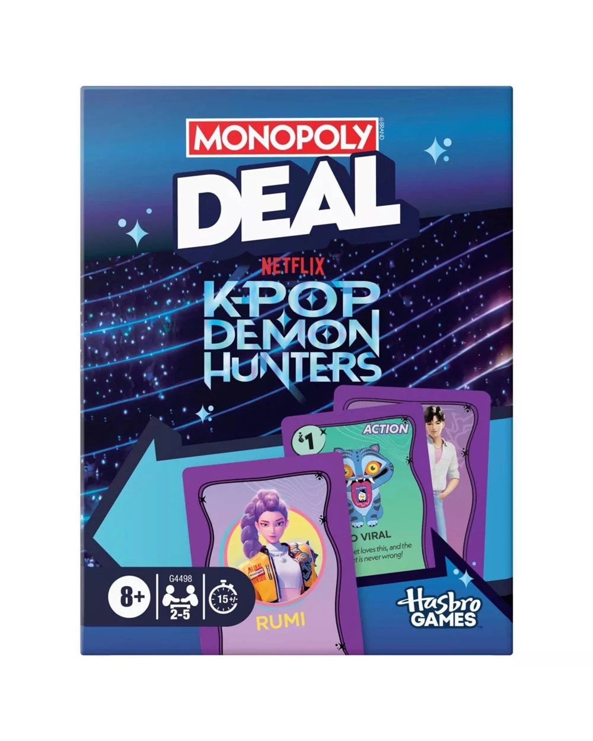 2 Monopoly Deal K-Pop Demon Hunters Card Game, 2 of 5
