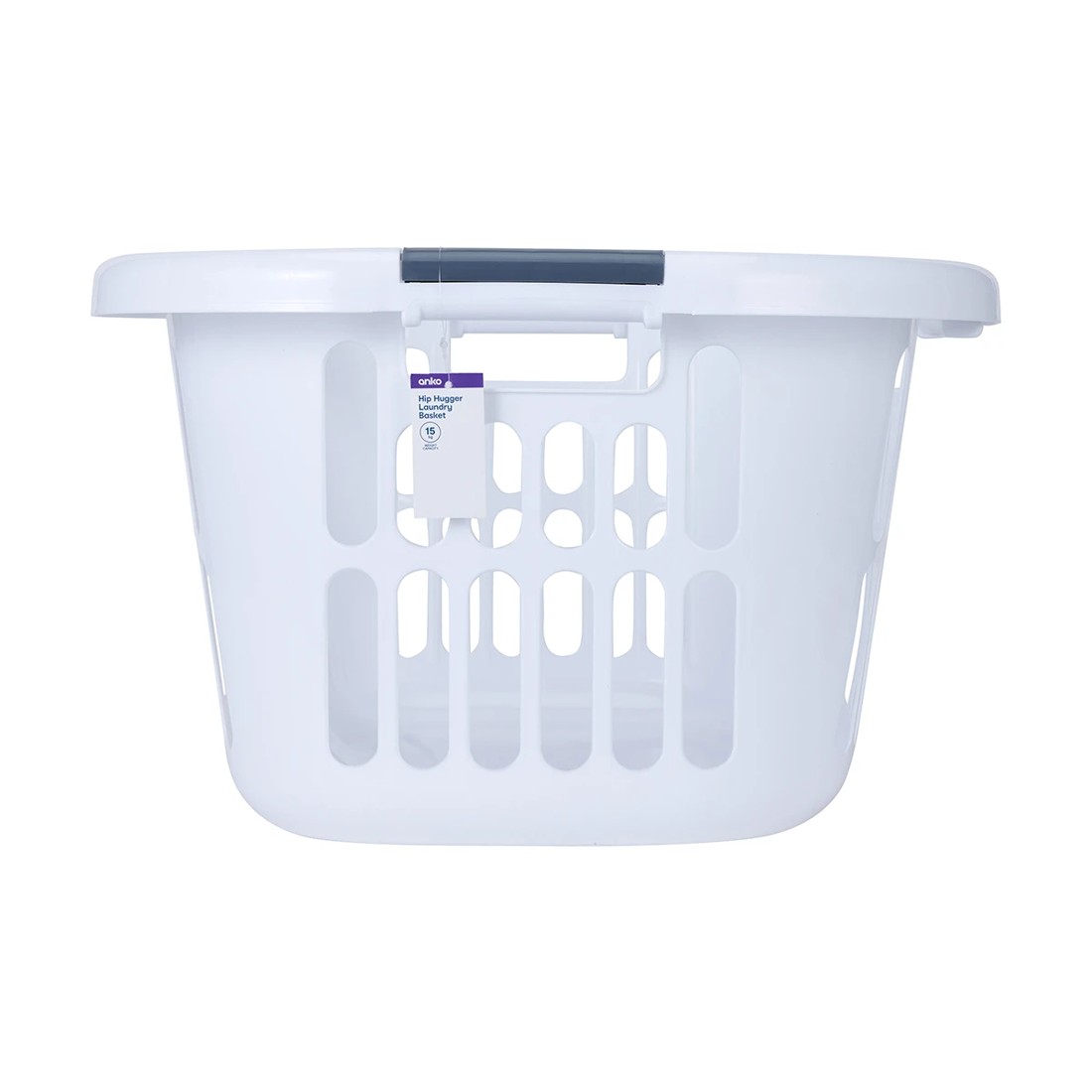 7 Hip Hugger Laundry Basket - White, 7 of 7