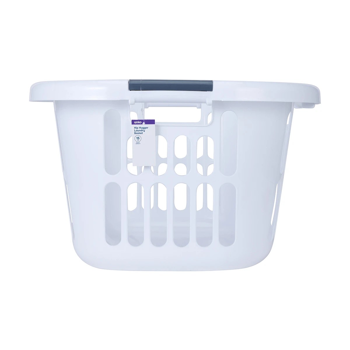 7 Hip Hugger Laundry Basket - White, 7 of 7