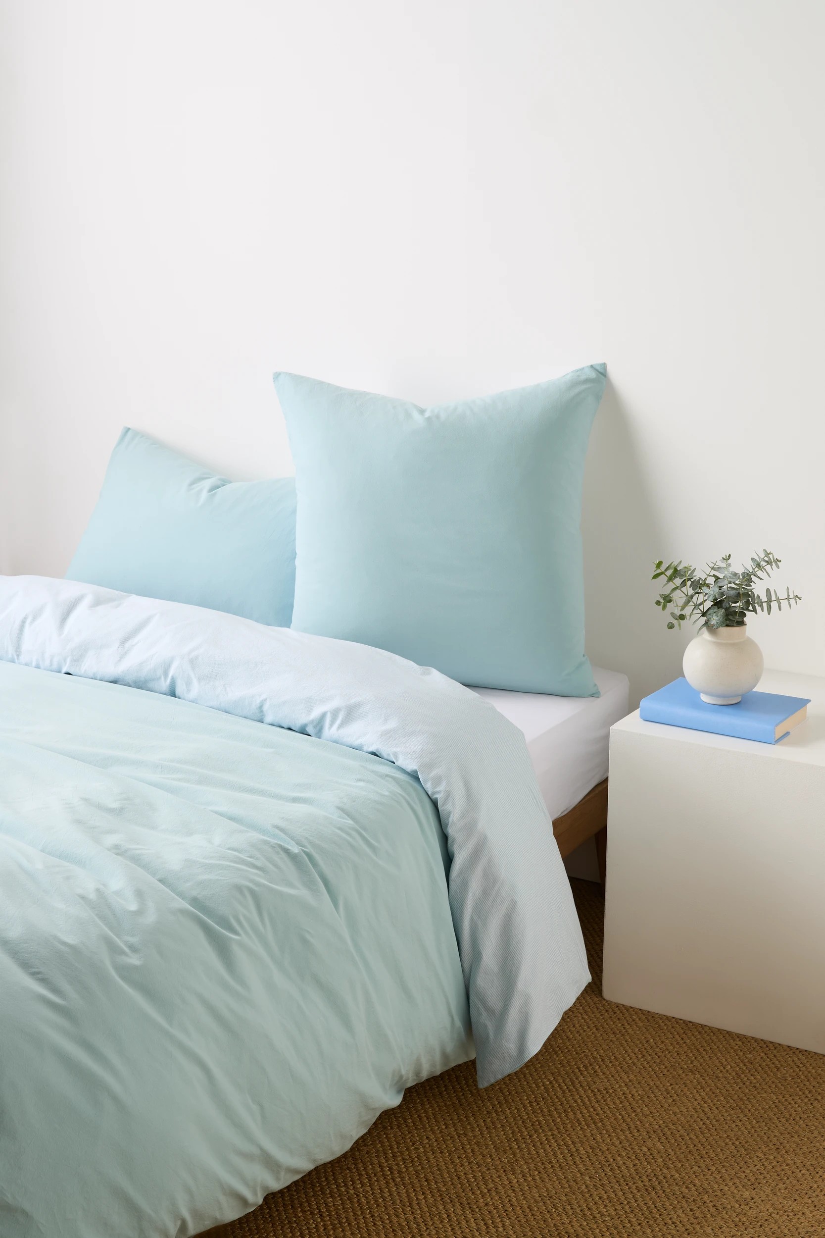 1 Target Arlo Cotton Stonewash European Pillowcase - Queen Bed - Blue, 1 of 2