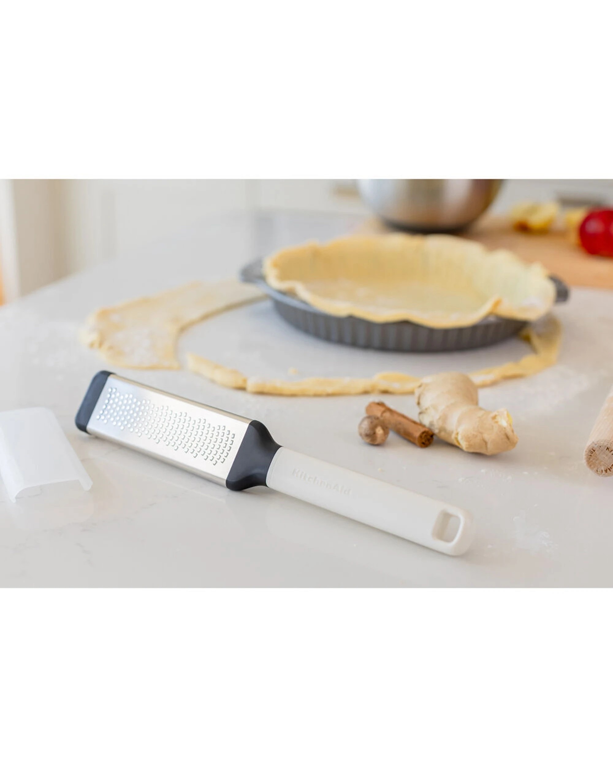 6 KitchenAid Classic Fine Etched Handheld Grater 2PK Ergonomic Non-Slip - White, 6 of 6