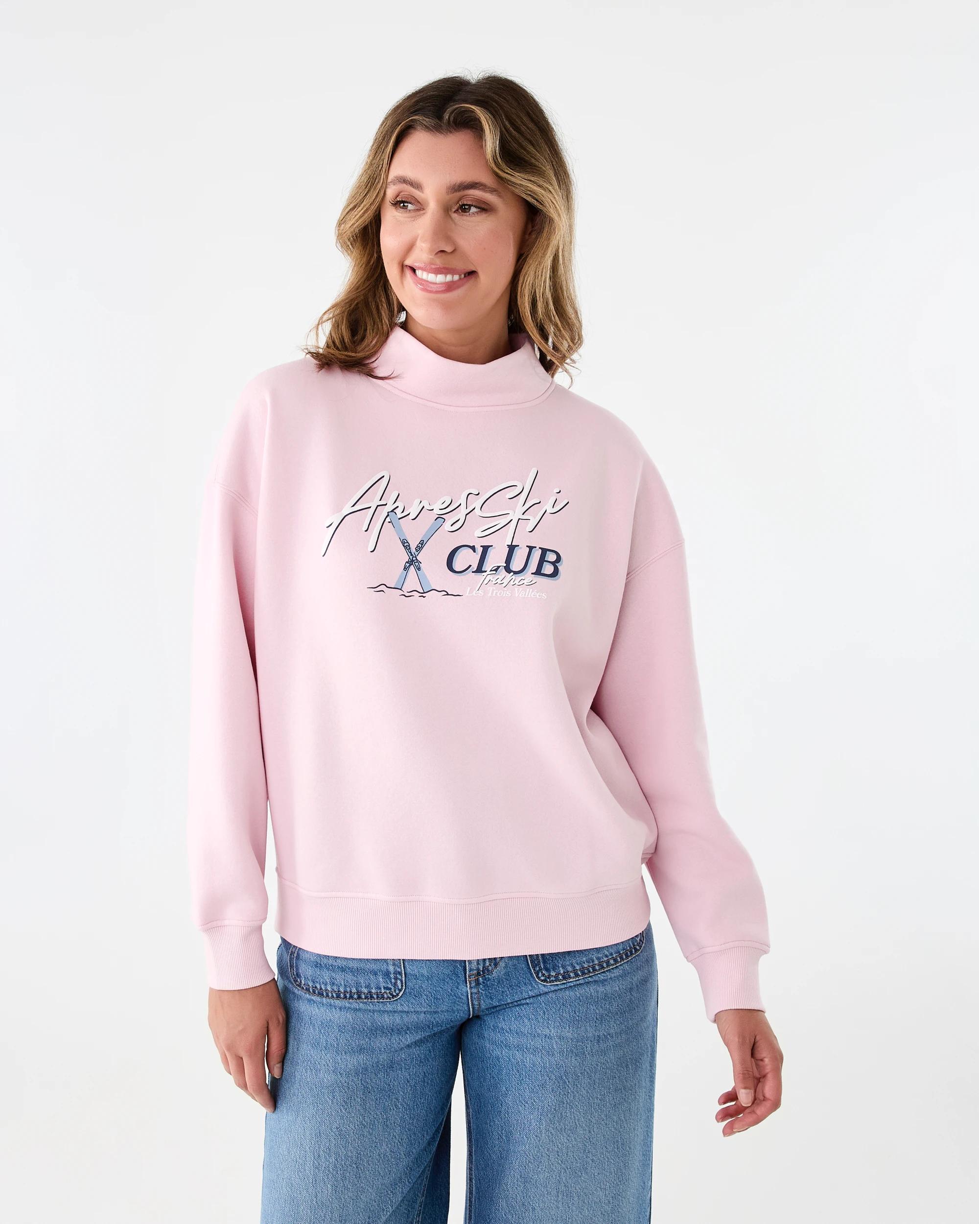 1 Funnel Neck Sweatshirt Apres Ski, 1 of 7