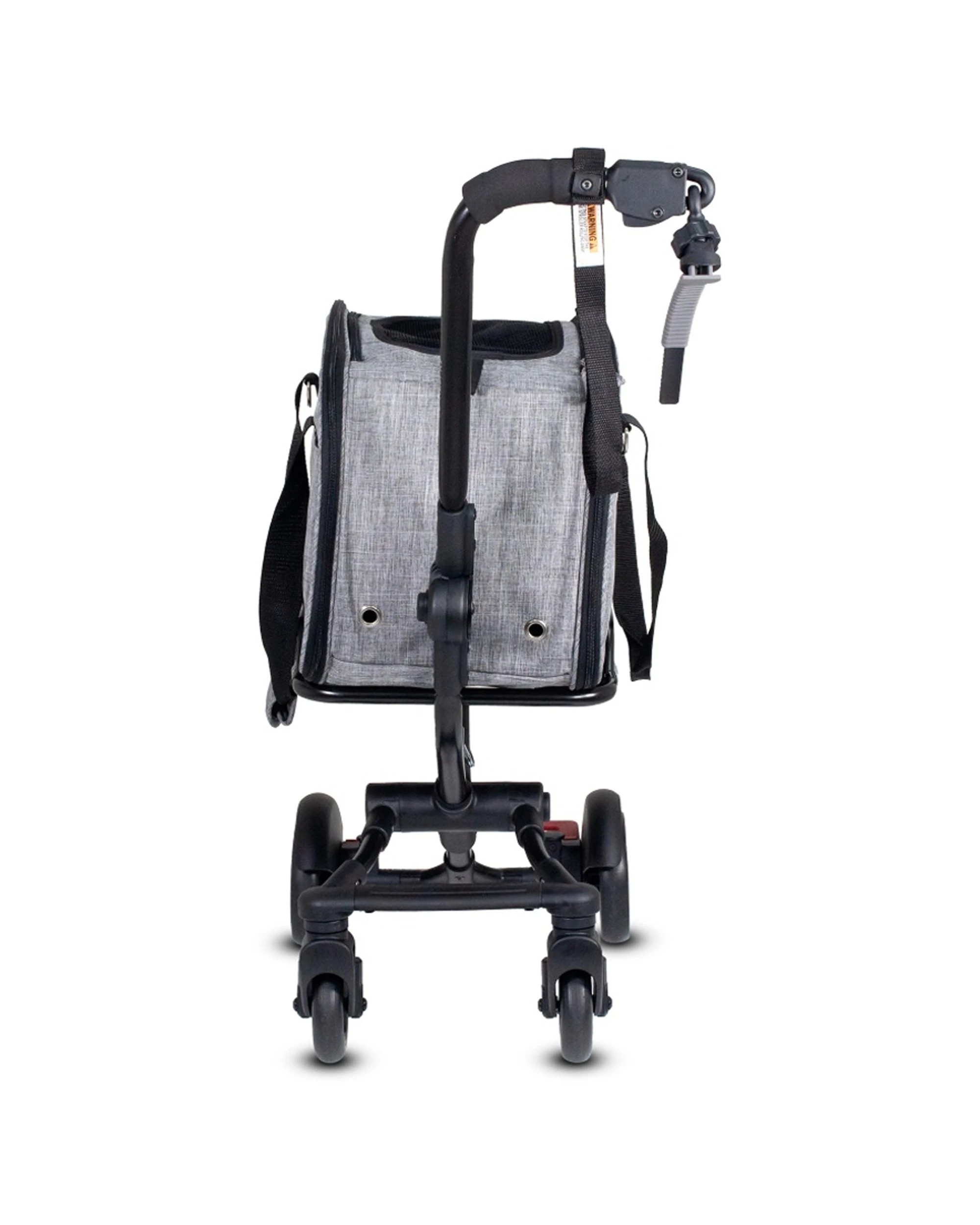 5 Furmates Co-Rider K9 4 Wheel Pet Trailer Pram Stroller With Detachable Carrier - Grey, 5 of 5