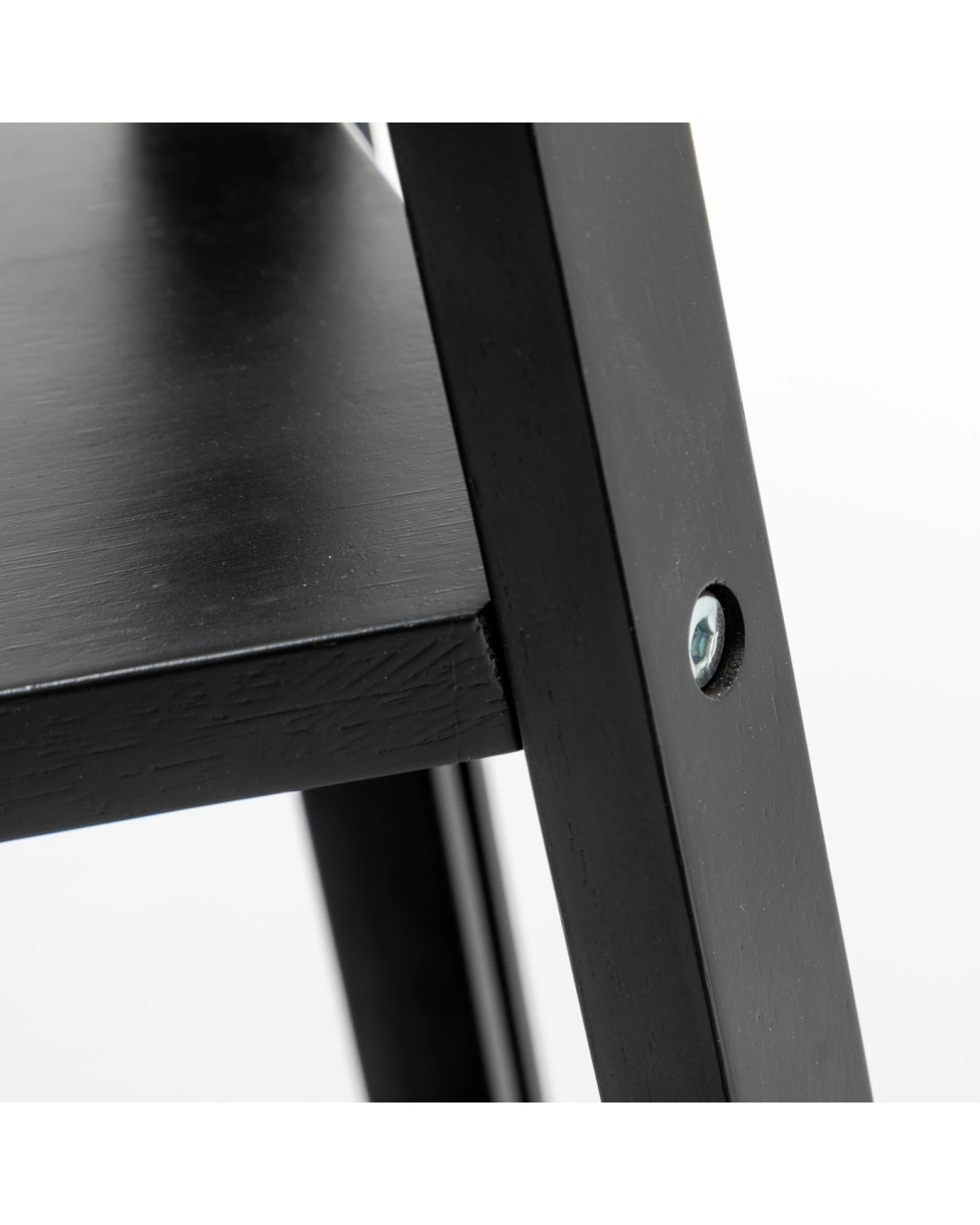 5 BR Home Natural Wood Floor Lamp with Storage Shelves and Off White Linen Shade, 5 of 8