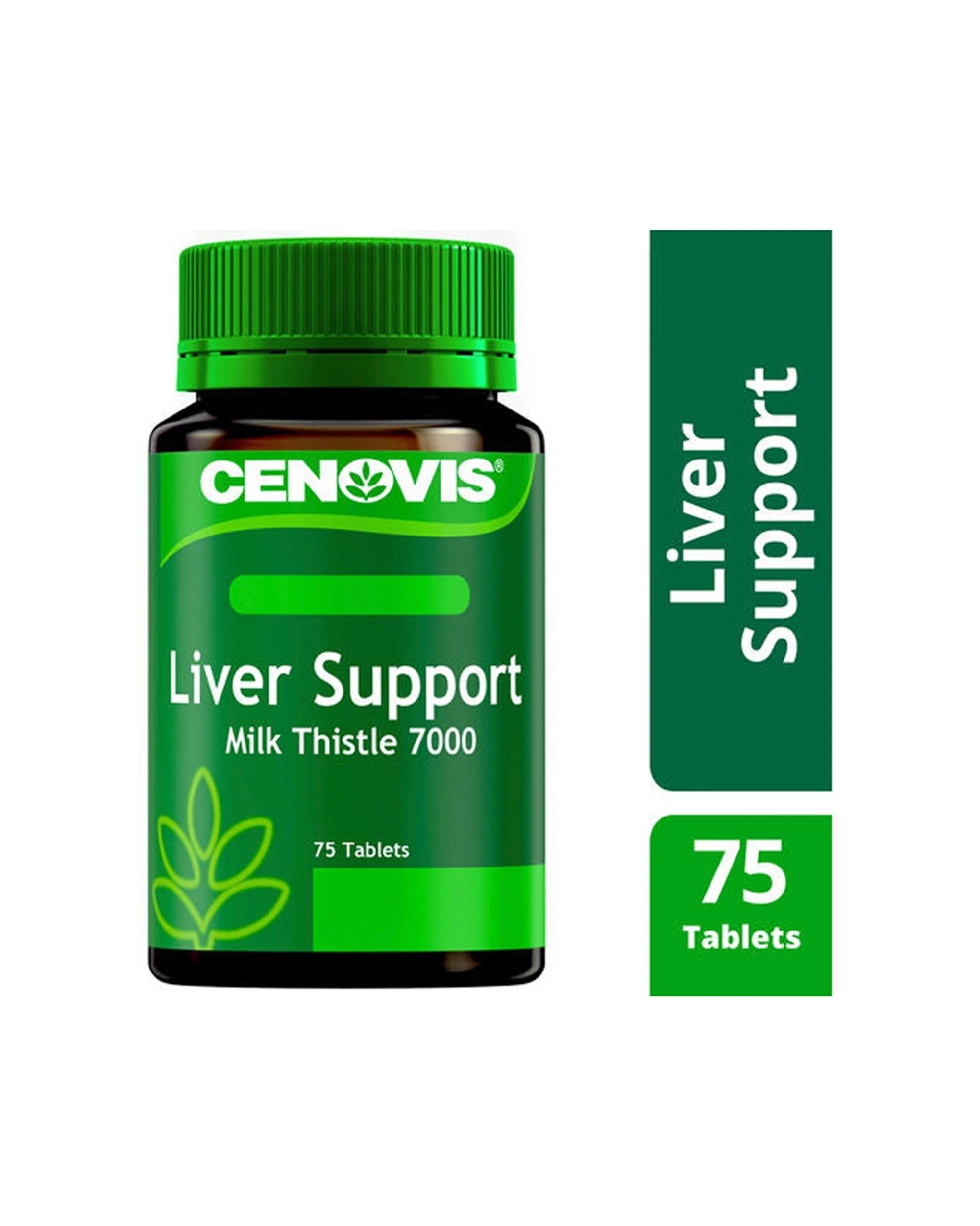 5 Cenovis 75pc Liver Support Milk Thistle 7000mg Supplement Tablets High Strength, 5 of 5