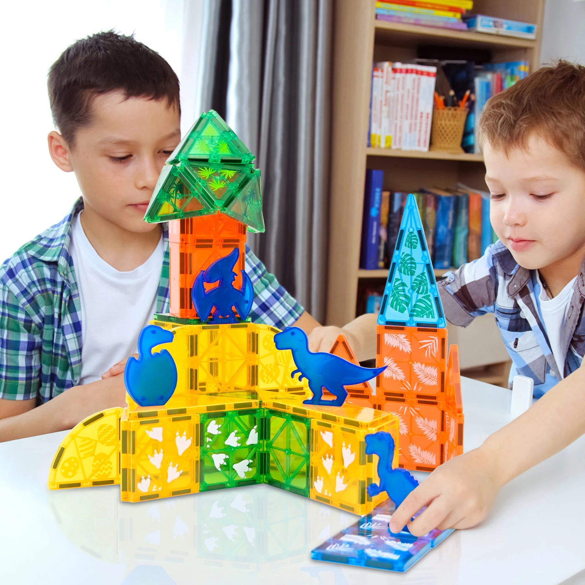 7 Bopeep Magnetic Tiles Blocks 60 Piece, 7 of 7