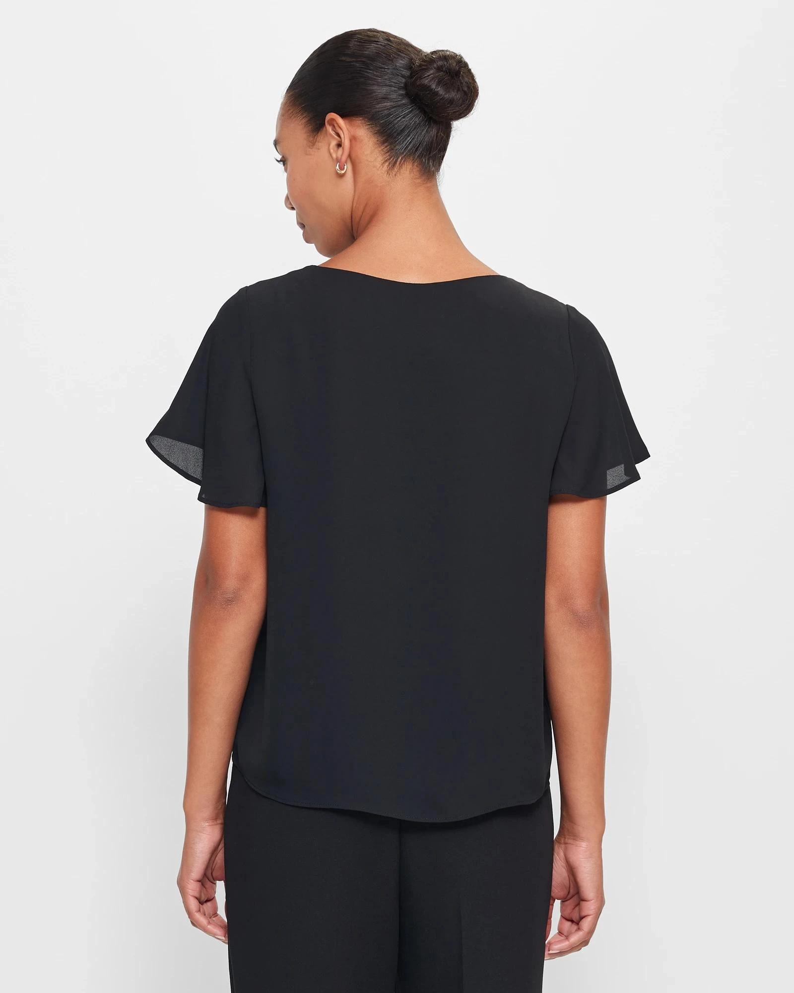 4 Preview Ella Crew Neck Top BLACK, 4 of 10