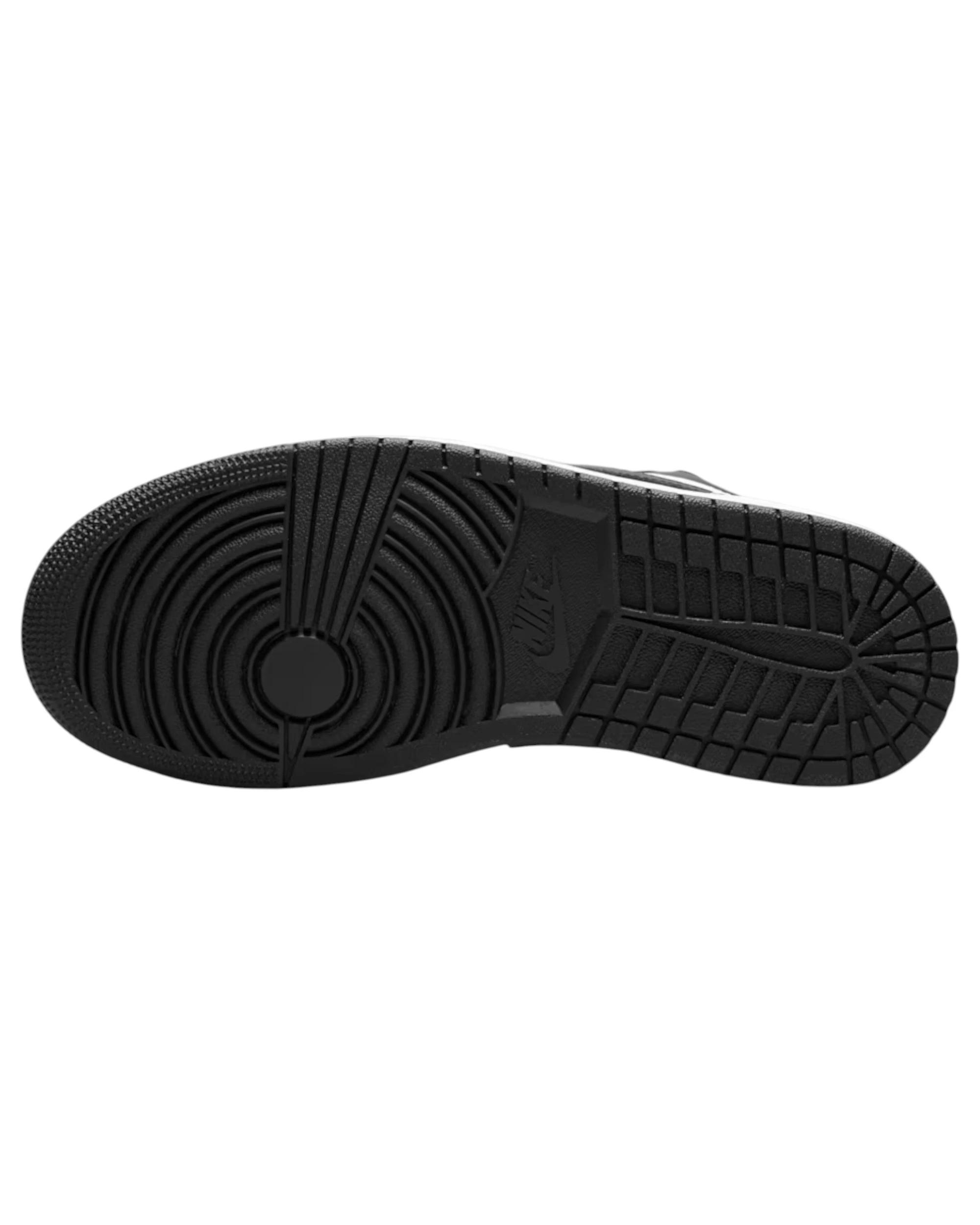 8 Nike Womens Air Jordan 1 Low Athletic Shoes BLACK/WHITE, 8 of 8