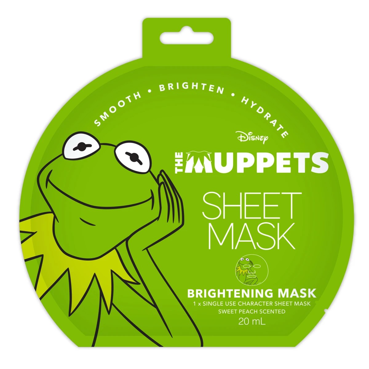 1 Disney The Mupets Brightening Sheet Mask 20ml - Sweet Peach Scented, 1 of 3