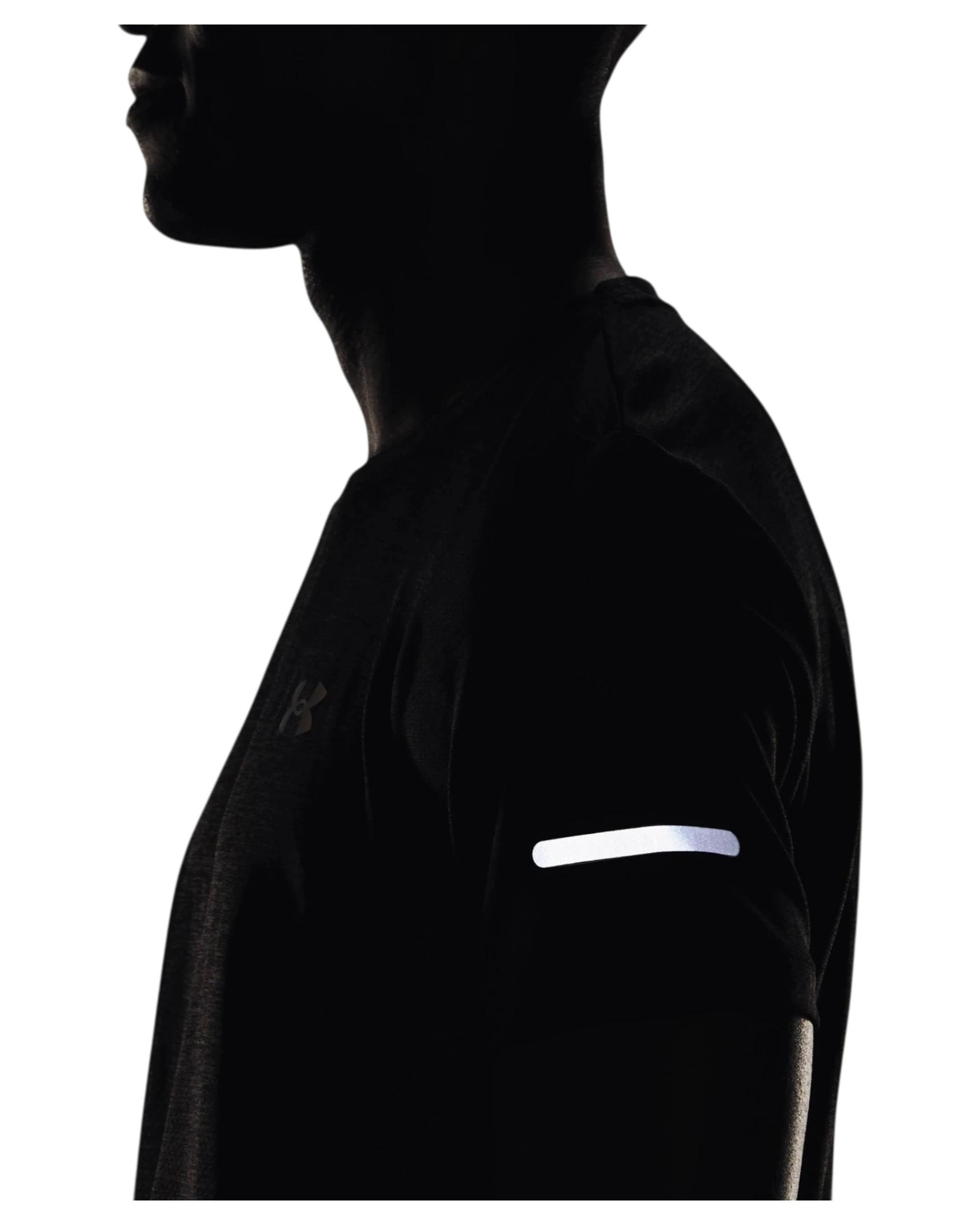 5 Under Armour Mens Black Seamless Stride Short Sleeve BLACK, 5 of 6