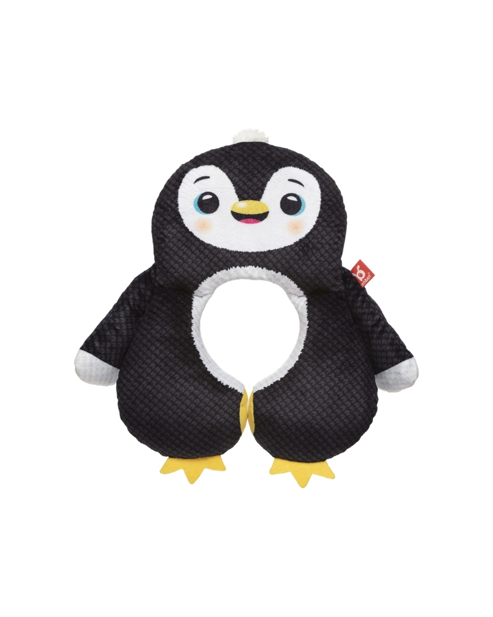 1 BenBat Travel Toy Neck Pillow For Toddler Kids Car Accessory Mark Penguin, 1 of 3