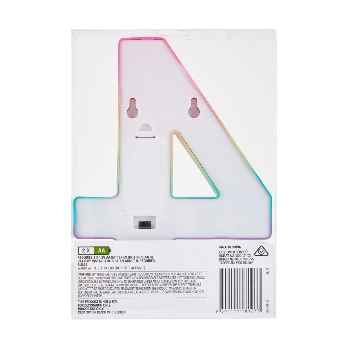 5 Ombre Light Up Number - 4, 5 of 5