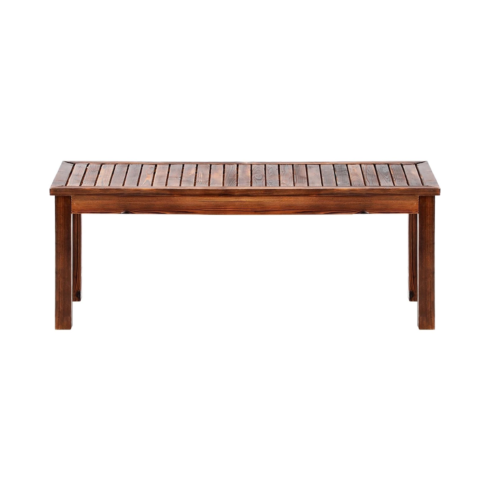 4 Livsip 120cm Garden Bench Outdoor Slatted Seat
 - Charcoal, 4 of 9