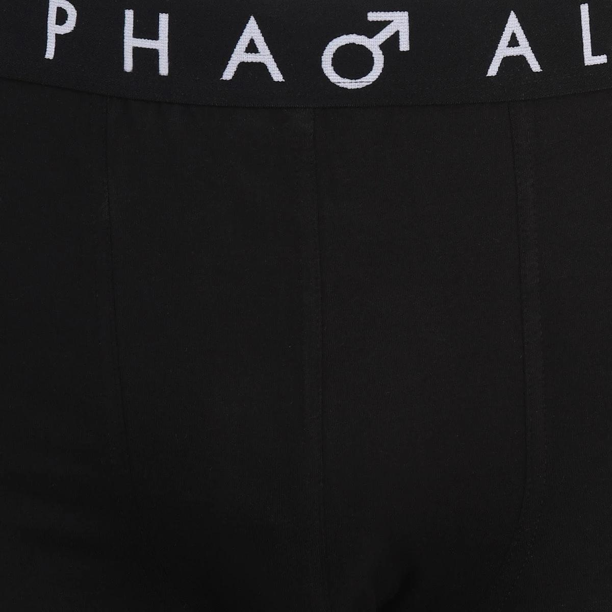 4 3 Pack Men's Larger Size Extended Trunks Black, 4 of 5