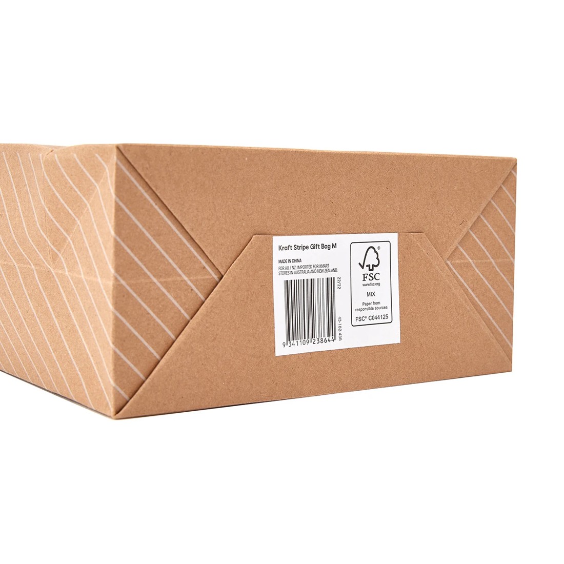 5 Kraft Stripe Gift Bag - Medium, 5 of 7