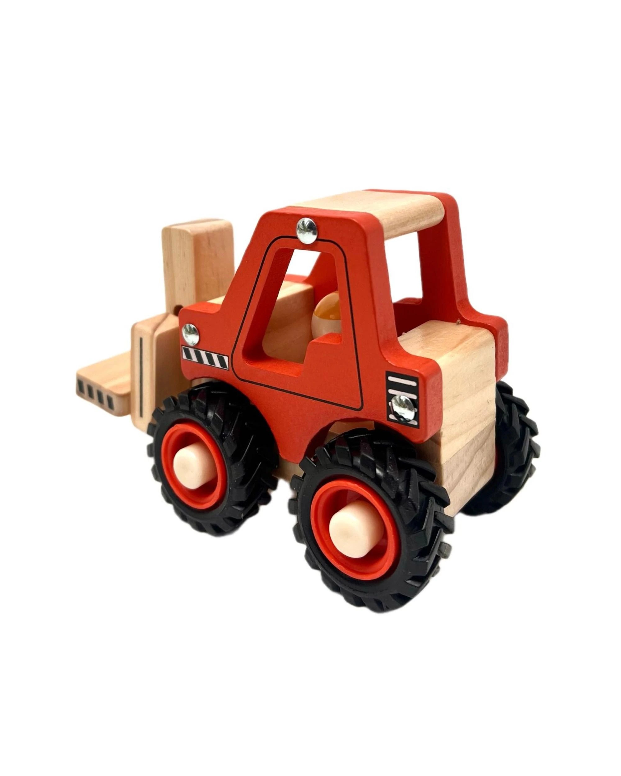 3 Toyslink Wooden Wheelie Forklift Toy Vehicle, 3 of 4