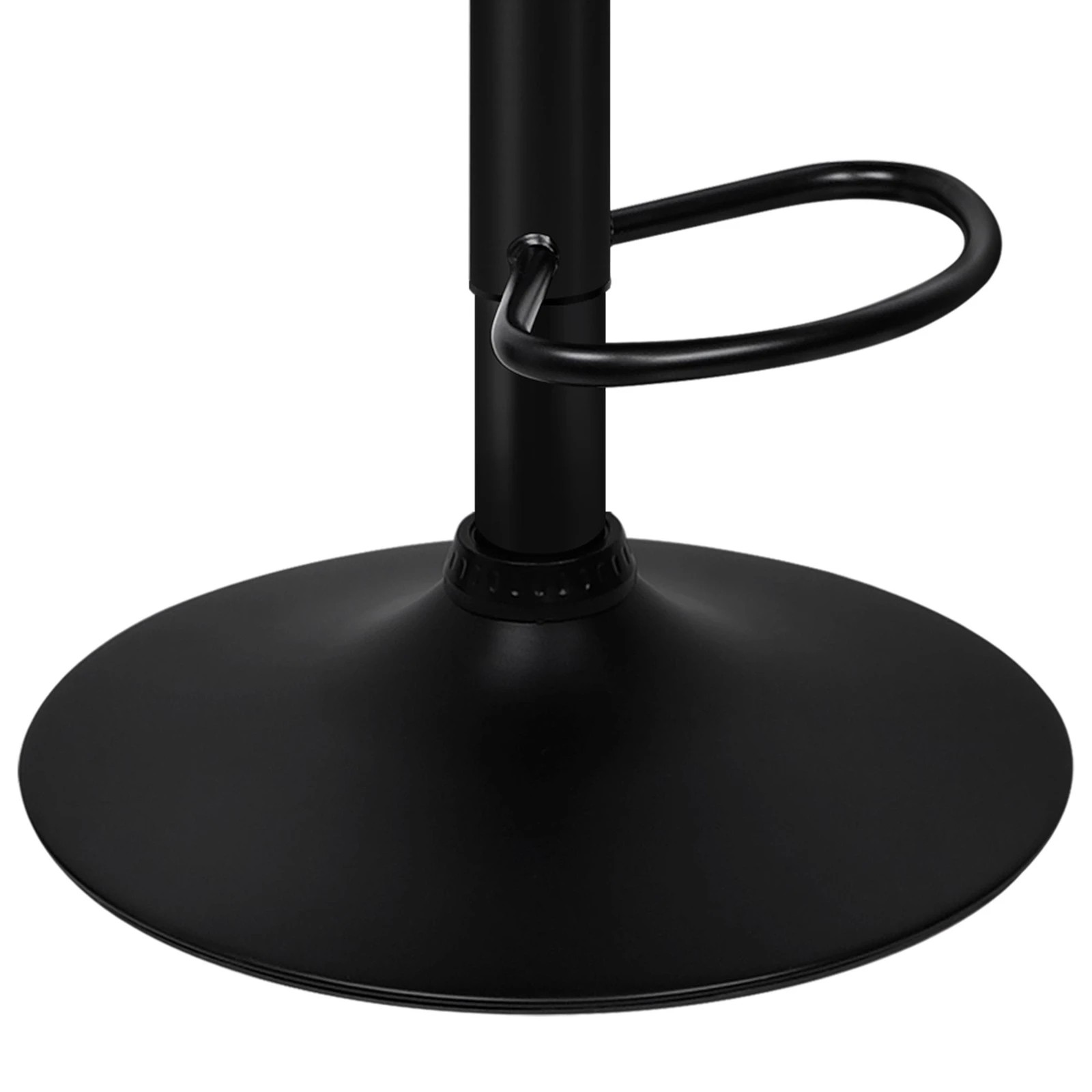 5 Alfordson 2x Bar Stools Willa Kitchen Gas Lift Swivel Chair Leather - Black, 5 of 9