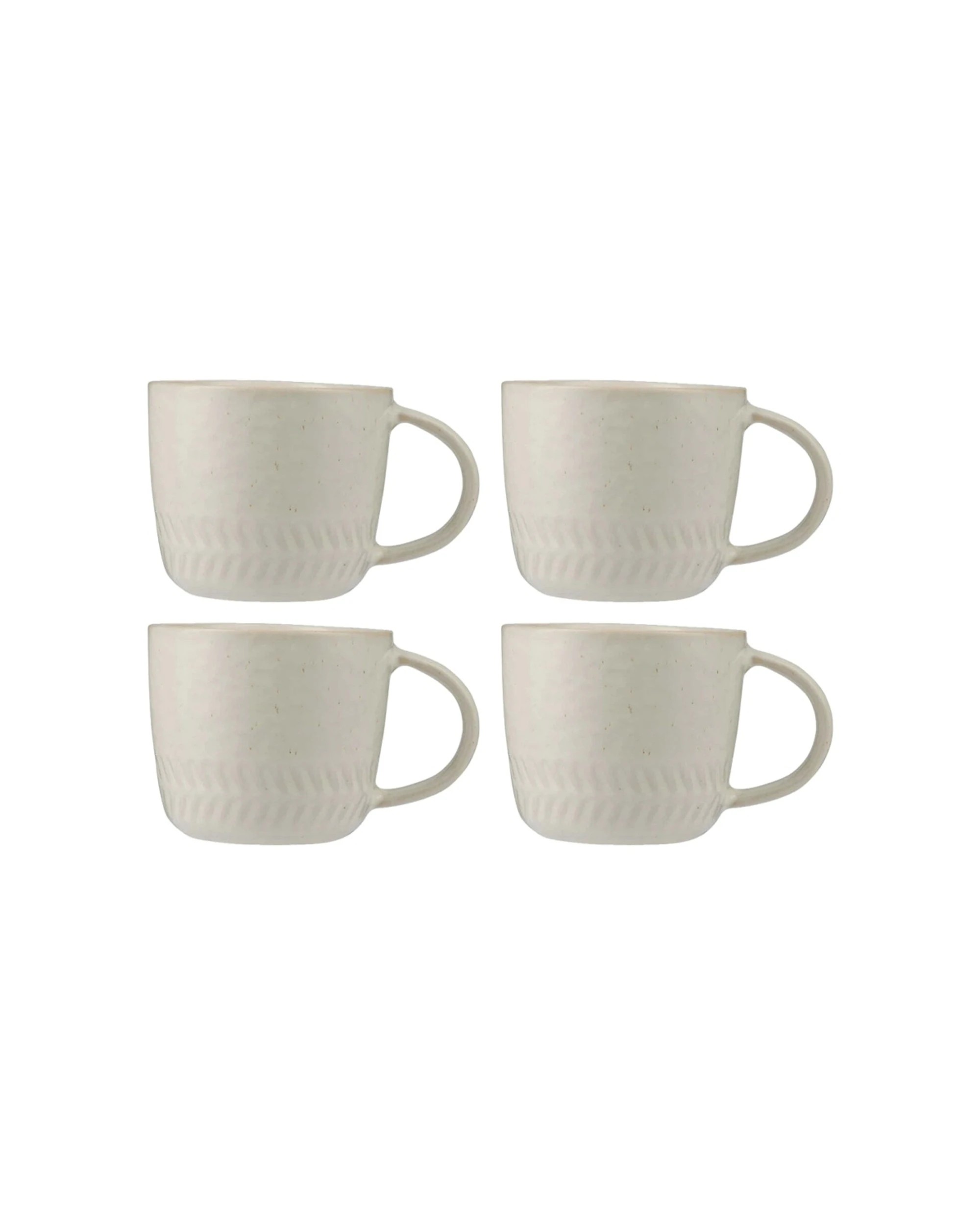 1 Maxwell & Williams 4PK The Mug Club Nordic Mug 400ml Stoneware Set - Natural, 1 of 3