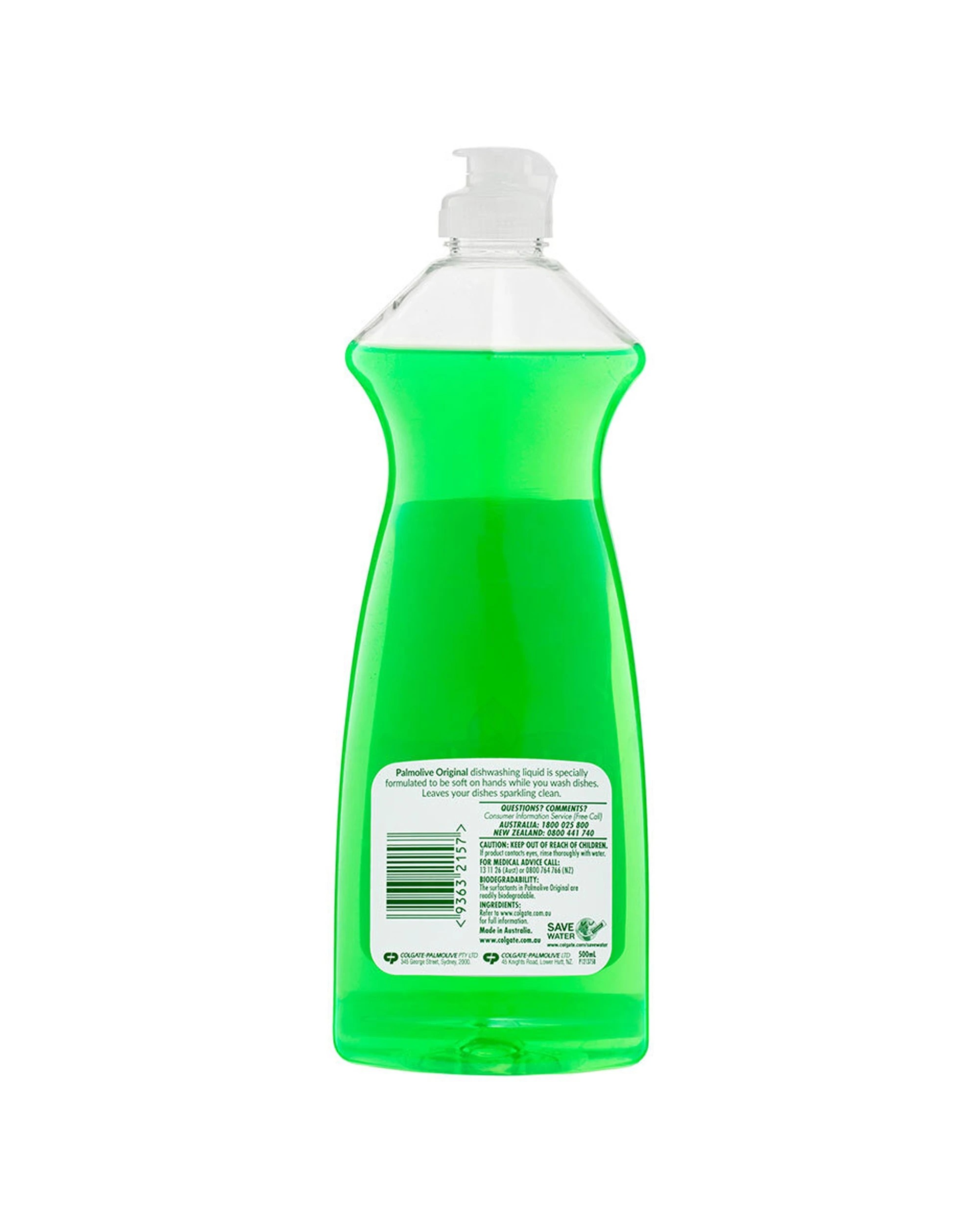 3 Palmolive 12PK Original Dishwashing Liquid Tough On Grease Soft On Hands 500ml - Green, 3 of 3