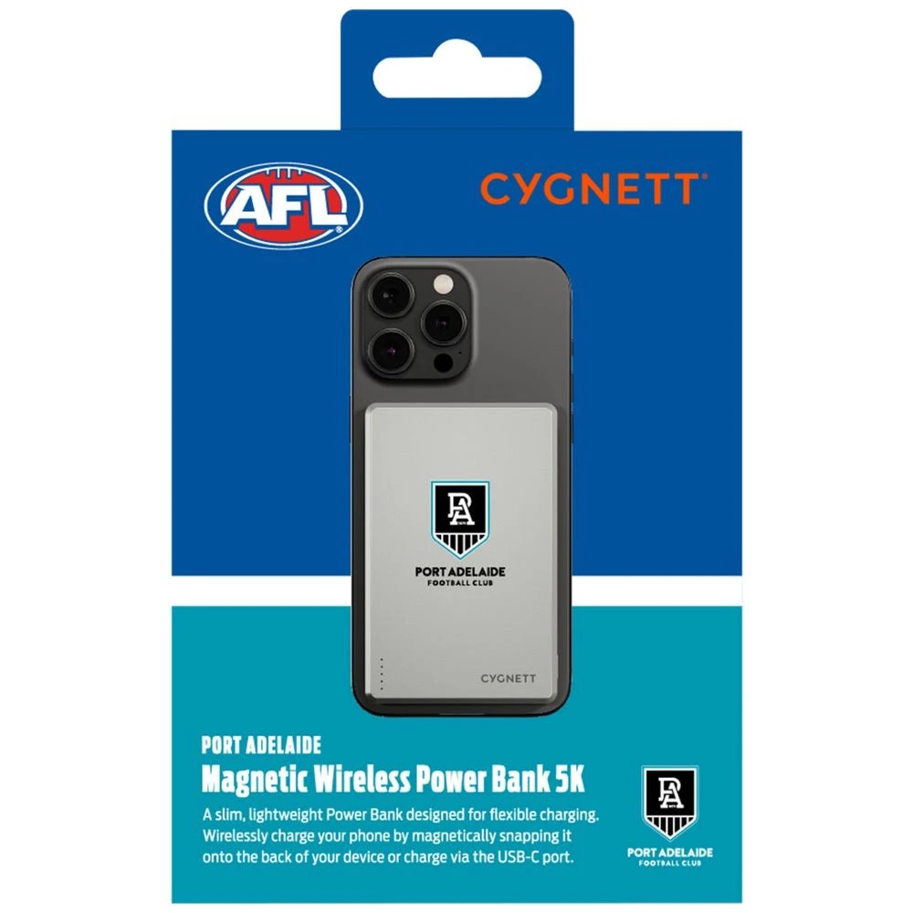 6 Cygnett 5000mAh Magslim Powerbank Port Adelaide Power, 6 of 6