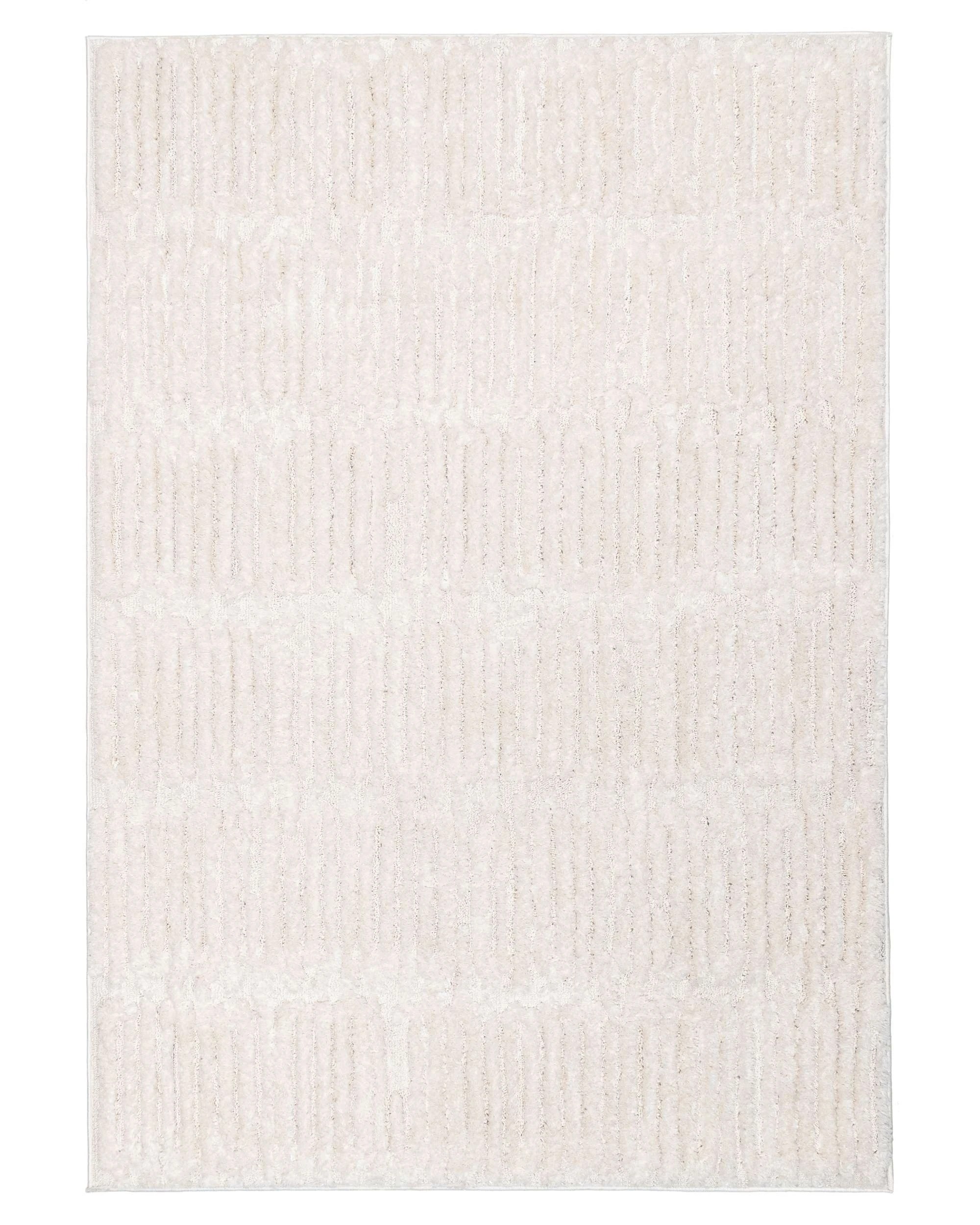1 Loopsie Ribera Textured Rug-290cm x 200cm - White, 1 of 9