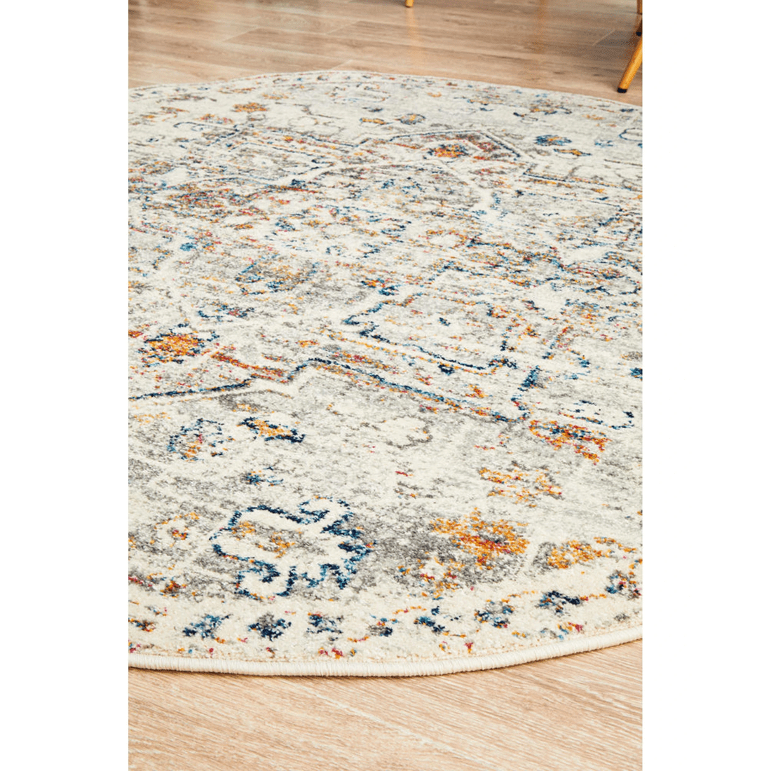 5 Rug Culture Century 911 Round Rug 240cm - Power-Loomed Polypropylene (Silver) - Assorted, 5 of 9