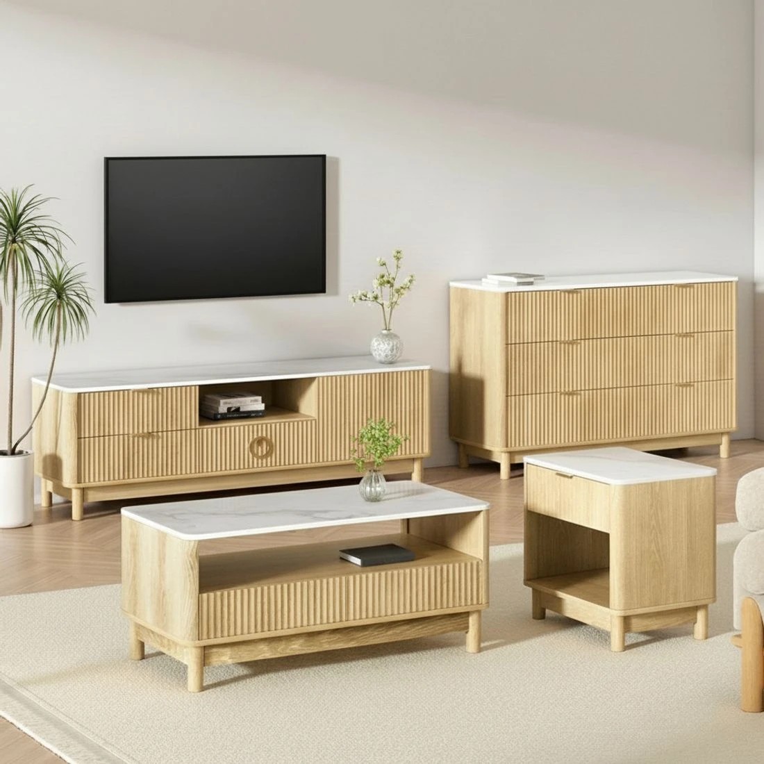 9 Artiss 6 Chest of Drawers Dresser Table - Brown, 9 of 10