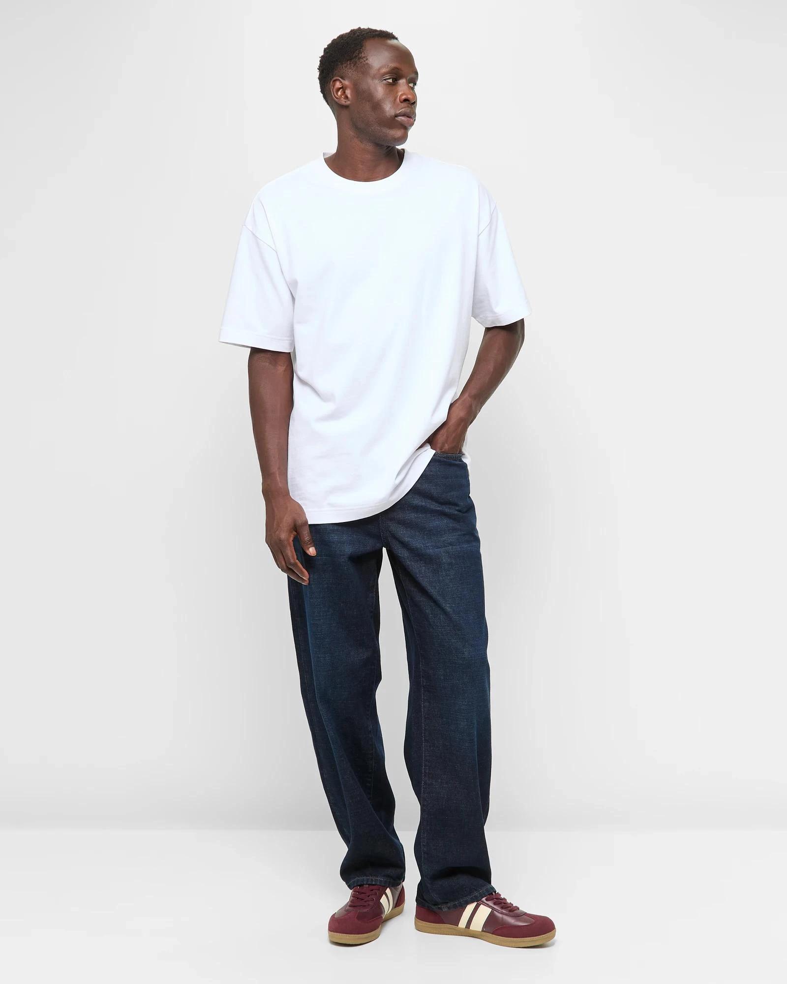 2 Loose Denim Jeans - Commons DARK DENIM, 2 of 5