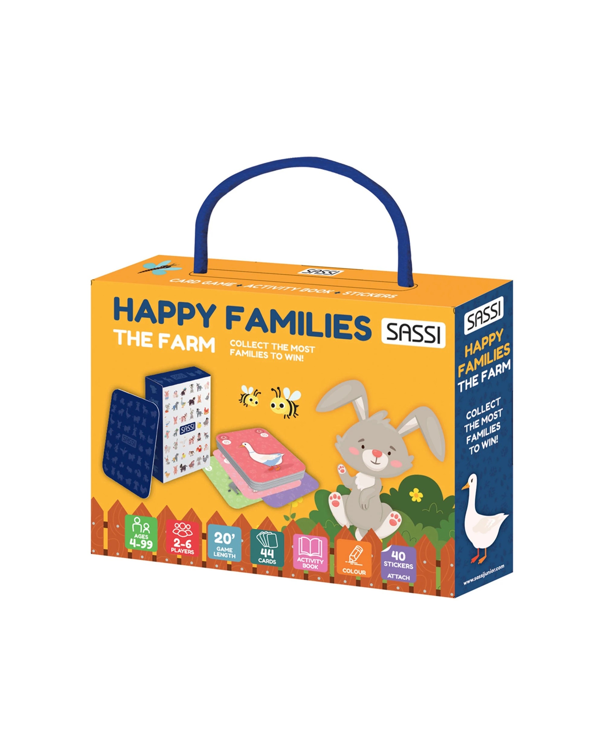 1 Sassi Games Happy Families Farm Game Kids Children - Multi, 1 of 3