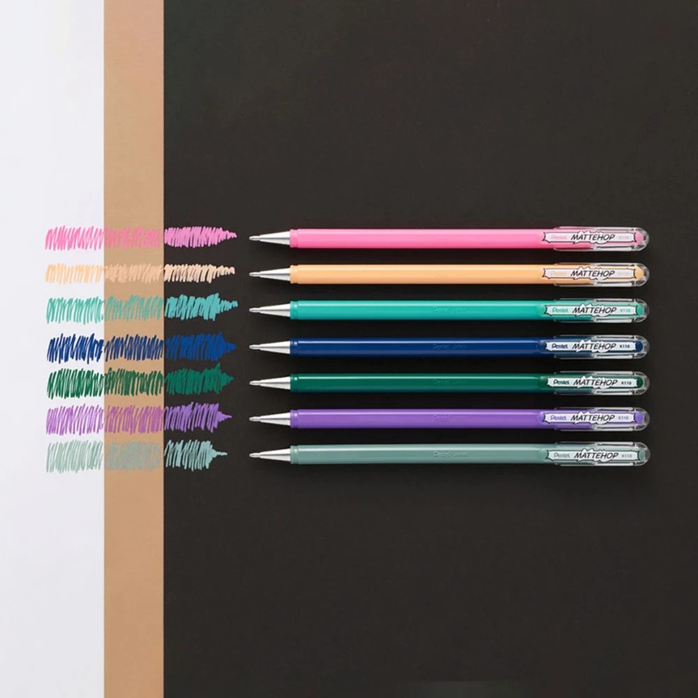 2 Pentel Mattehop Gel Pen Dream 7 Pack, 2 of 3