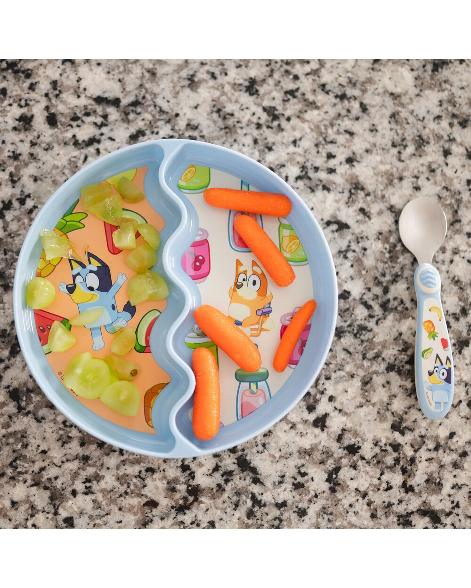 4 The First Years Bluey Toddler Feeding Set With Bowl Plate Spoon BPA Free 2x 3pc - Multi, 4 of 6
