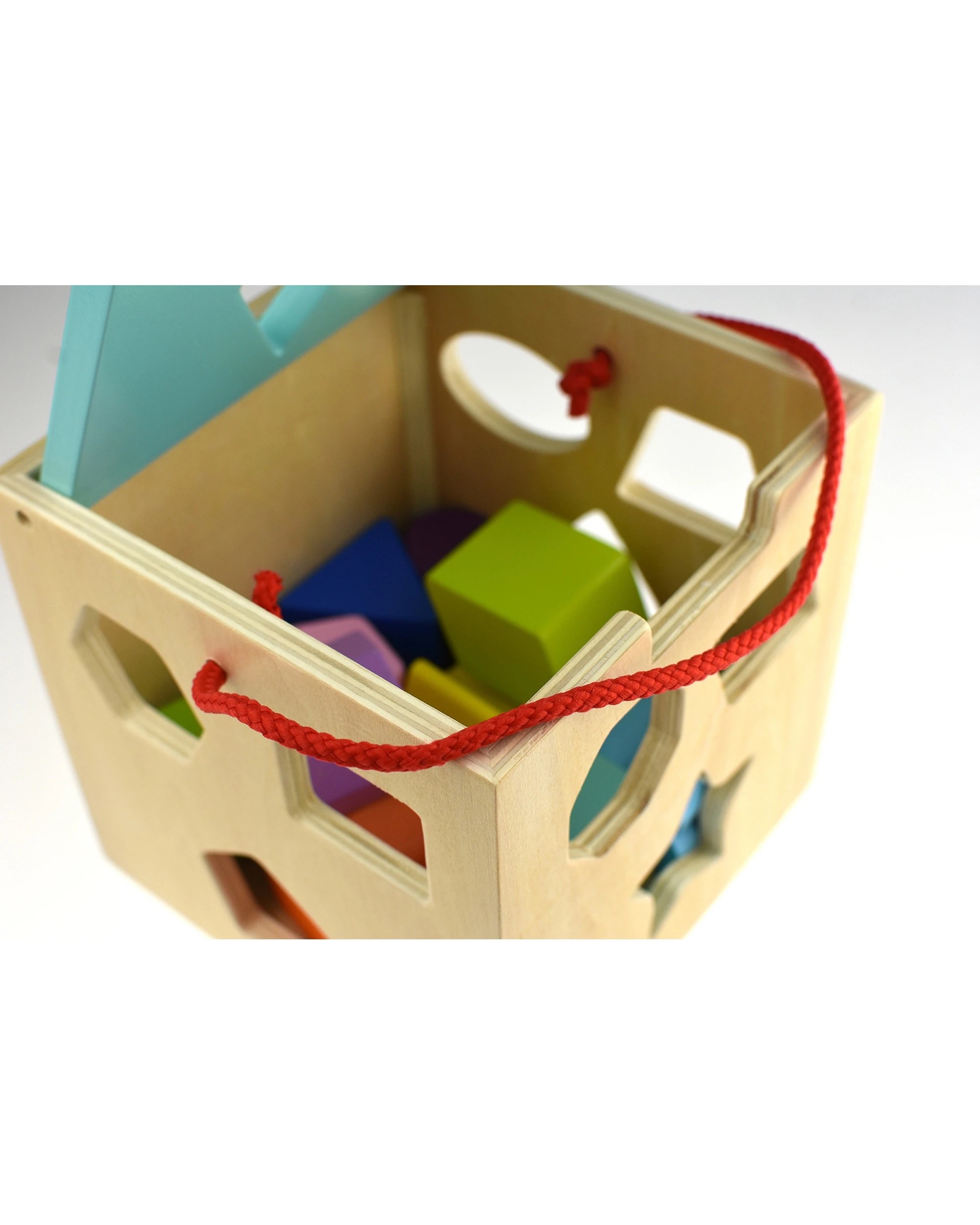 2 Tooky Toy 12pc Baby Shape Sorter Wooden Blocks Education Learning Toy - Multi, 2 of 2