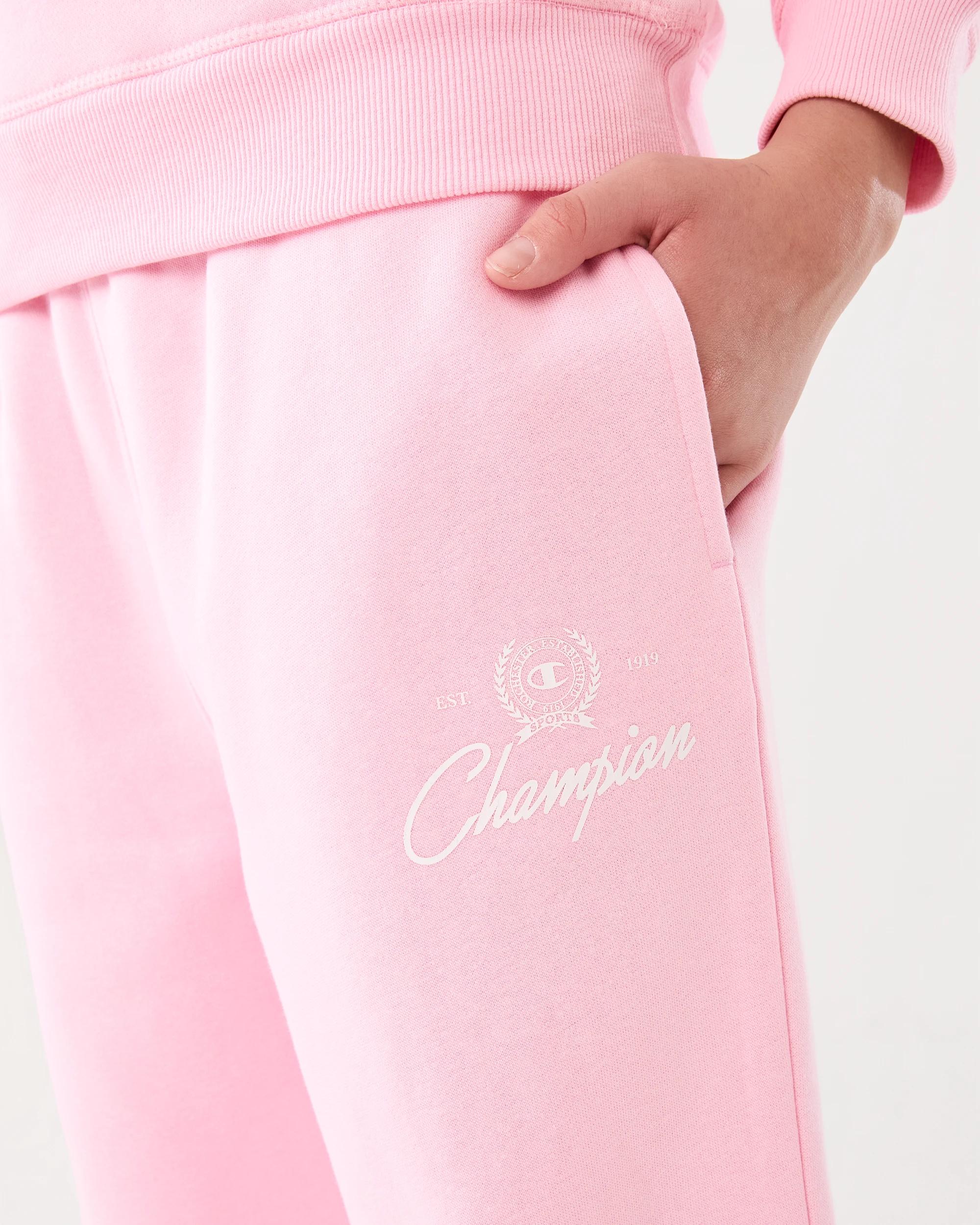 4 Champion Script Kids Trackpants Rose Pink, 4 of 6