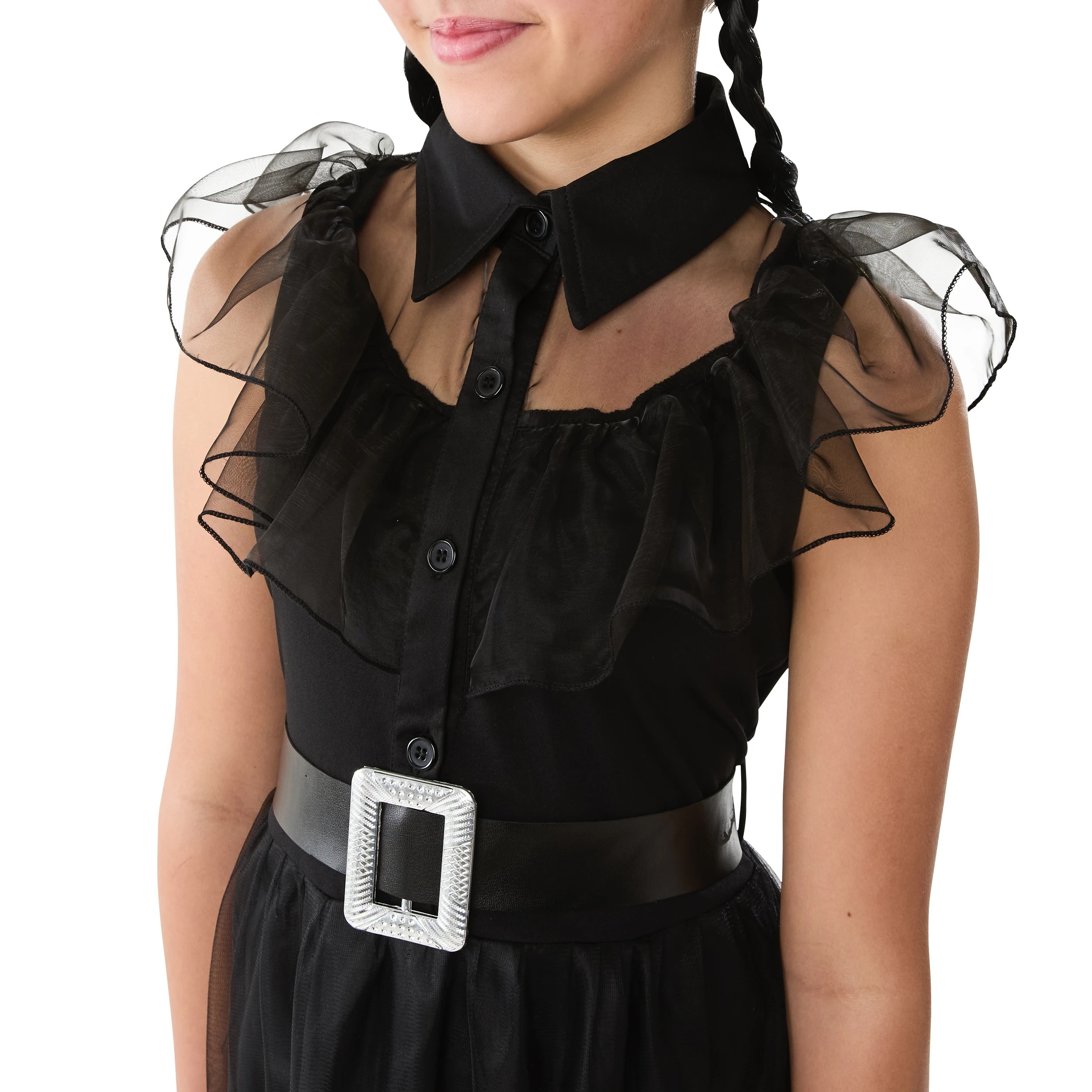 4 Horror Girl with Wig Costume - Ages 12+, 4 of 10