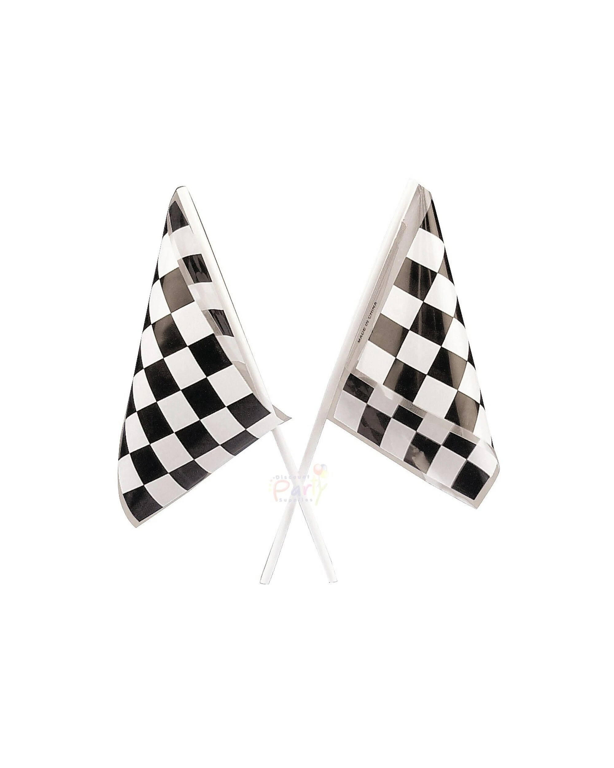 1 Partyrama Chequered Flags Pack of 12, 1 of 1