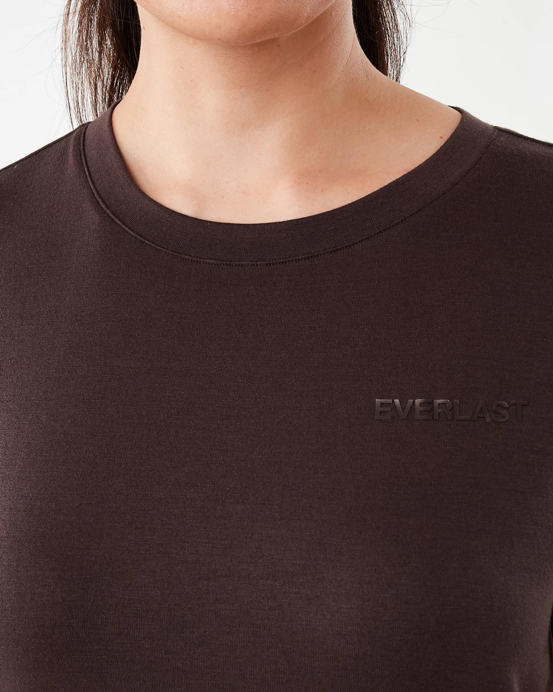5 Everlast Womens Luxe Classic T-shirt Coffee, 5 of 6