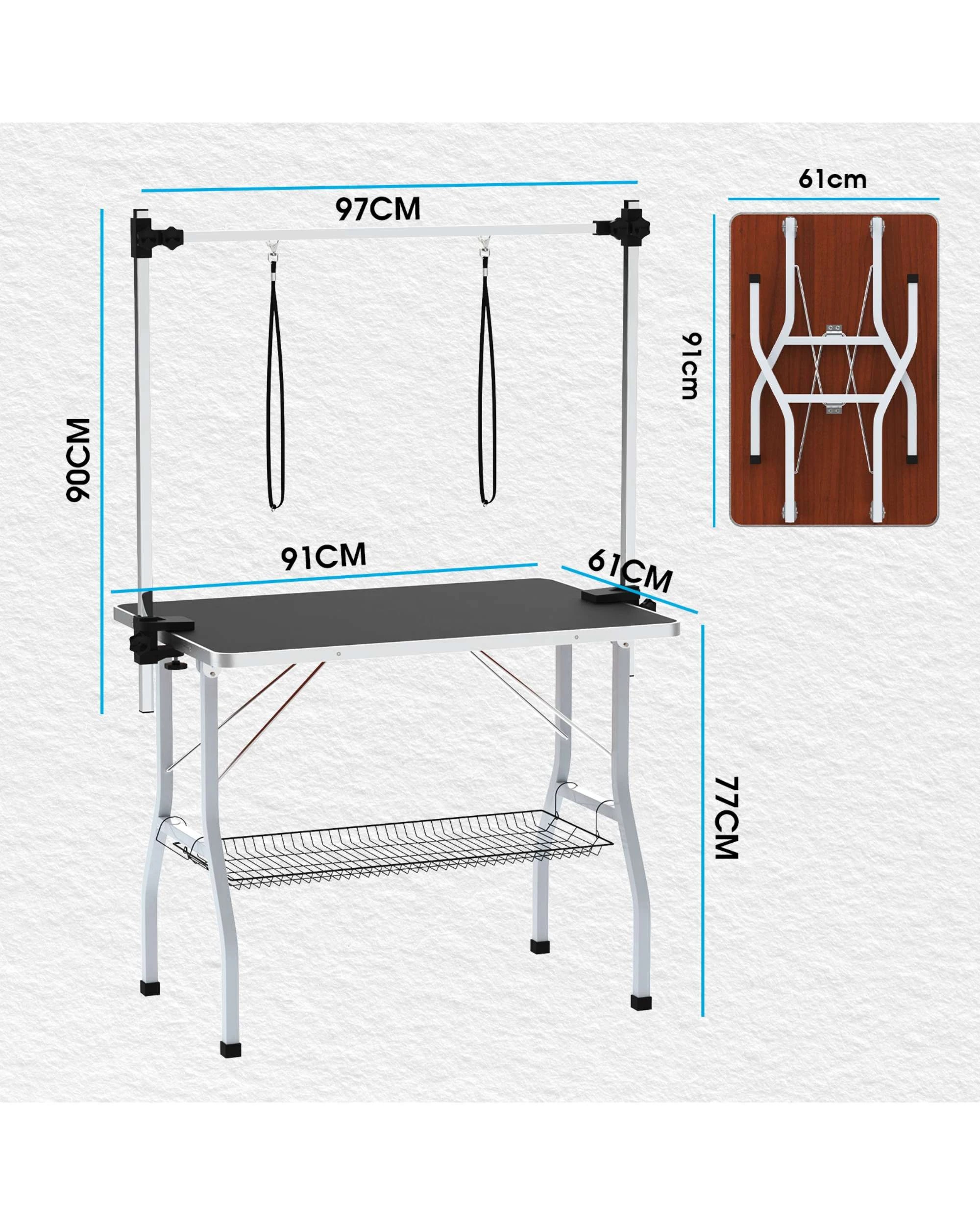 9 Advwin Pet Grooming Table 2 Loops Foldable Dog Grooming Station, 9 of 9