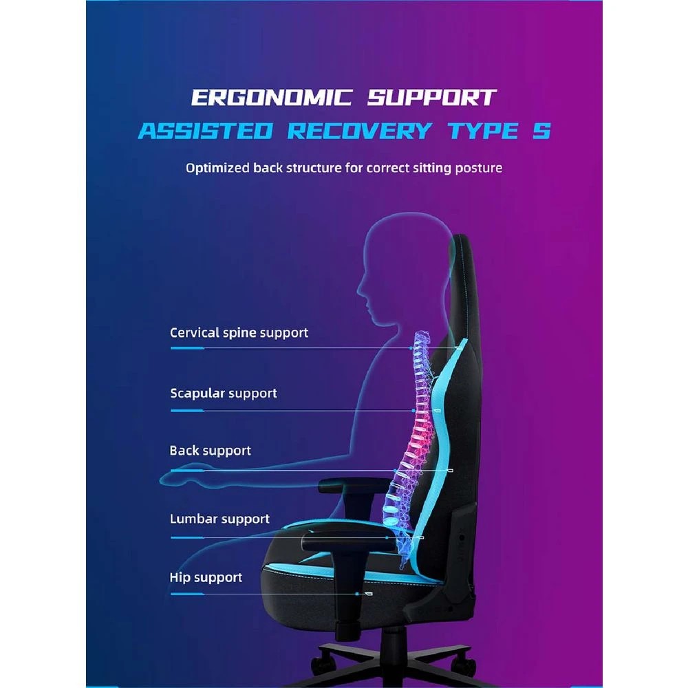 10 ONEX RTC Embrace Large Alcantara Premium Gaming Chair Black Gaming Chairs, 10 of 10