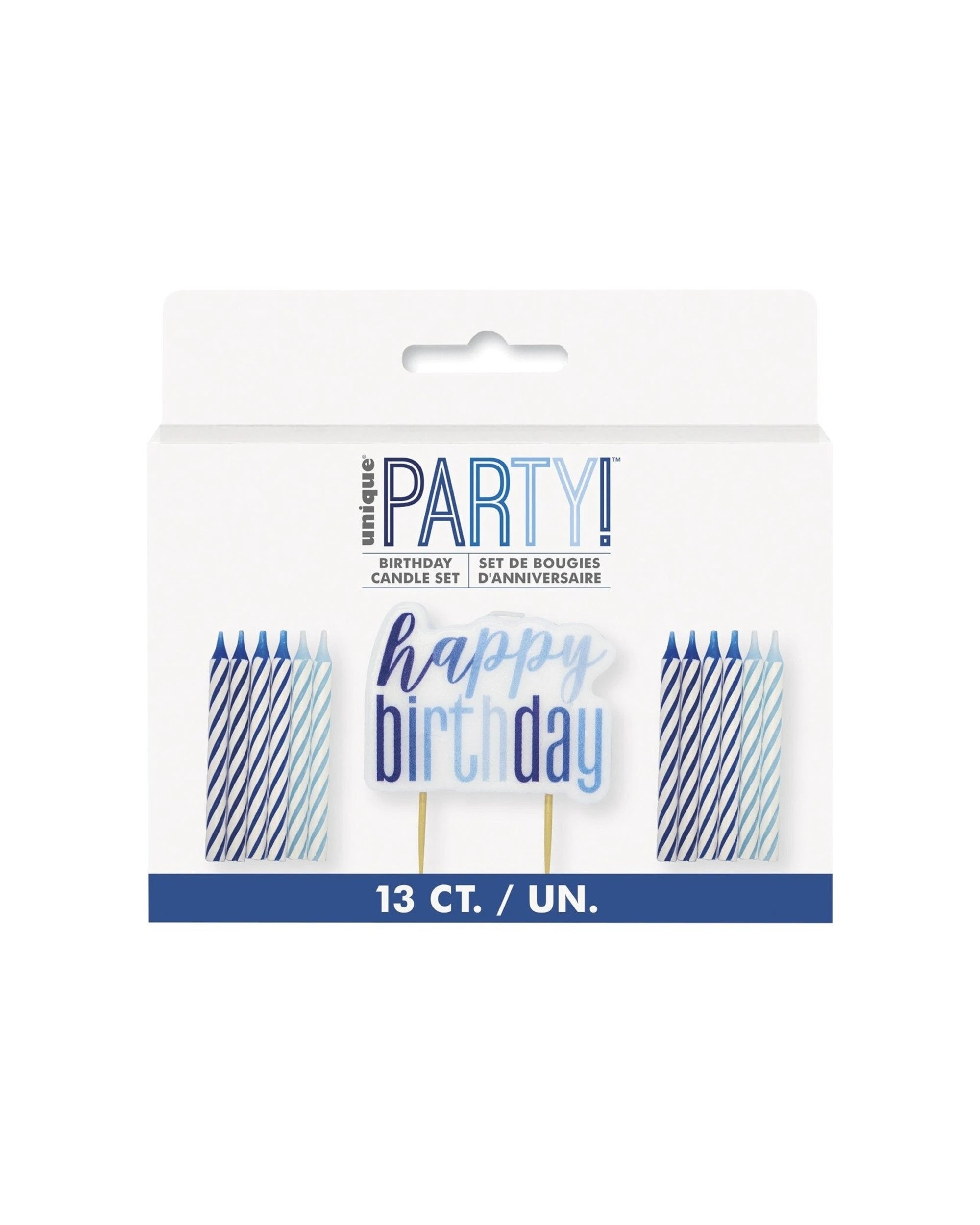 1 Meteor Party 13pc Candle And Happy Birthday Celebration Supplies - Blue, 1 of 1